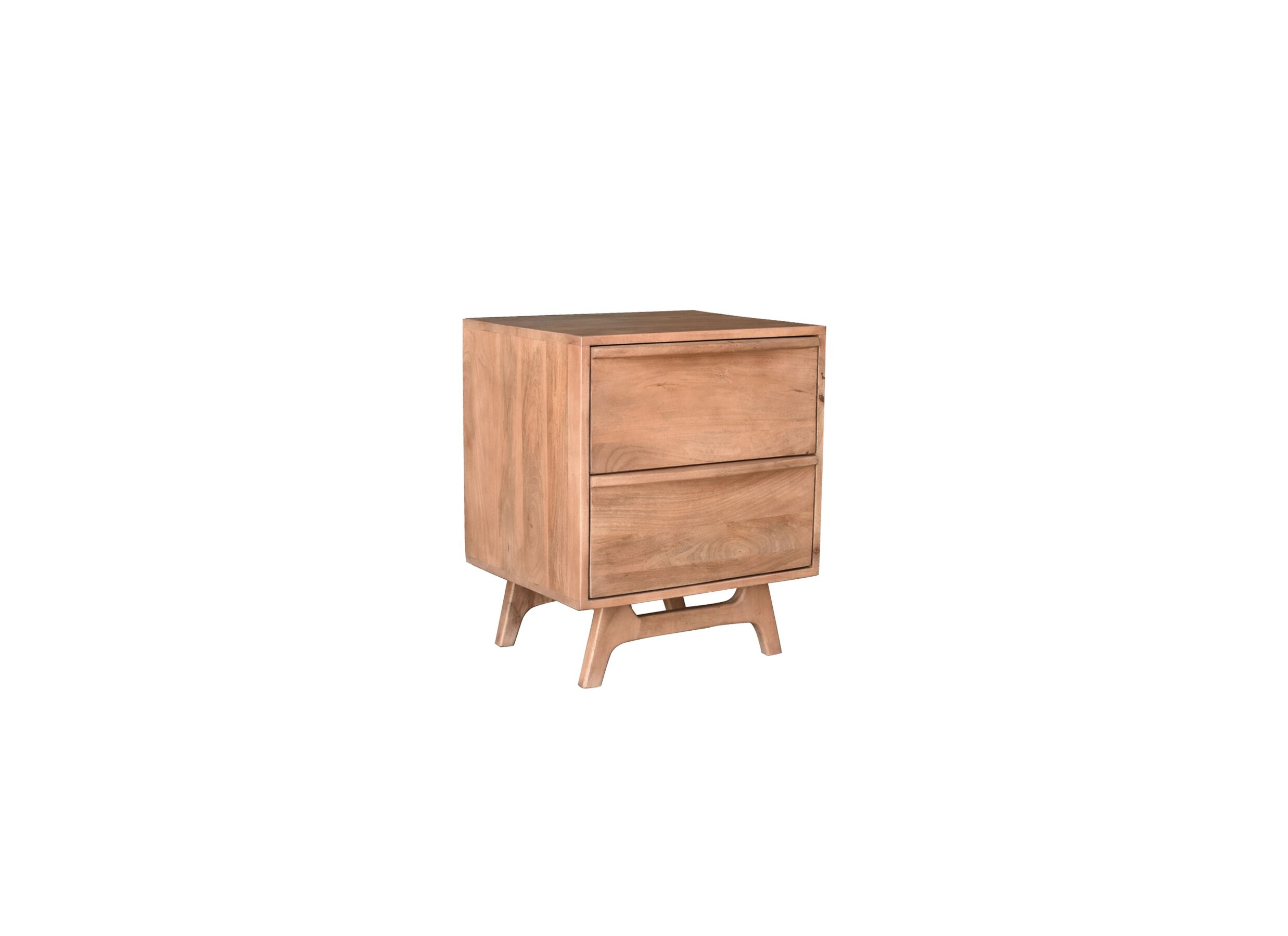 Plus Important - Table de chevet Palaya 50x43x60cm - manguier massif - naturel