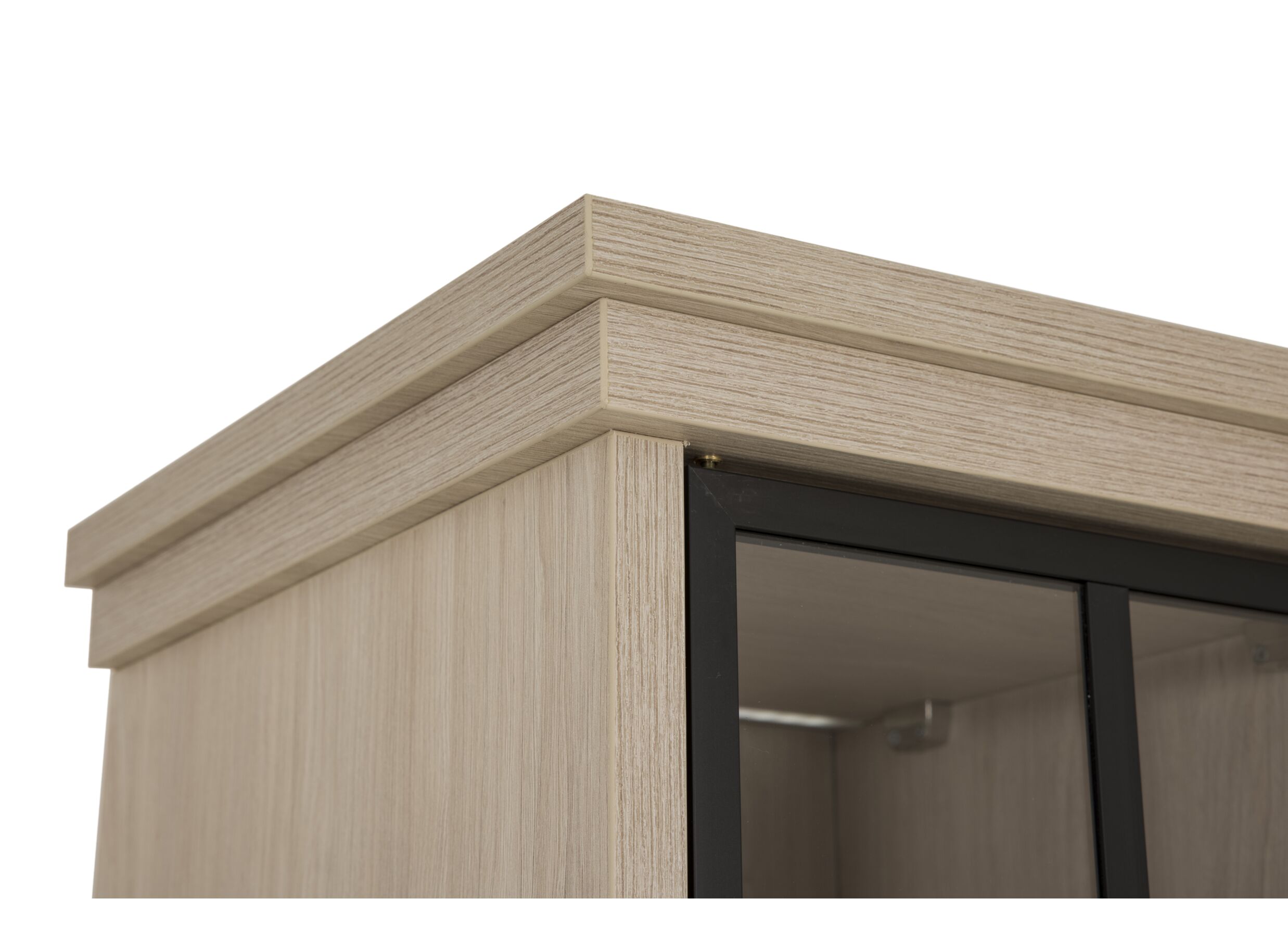 Detailfoto - Vitrinekast 104cm - decor - beige