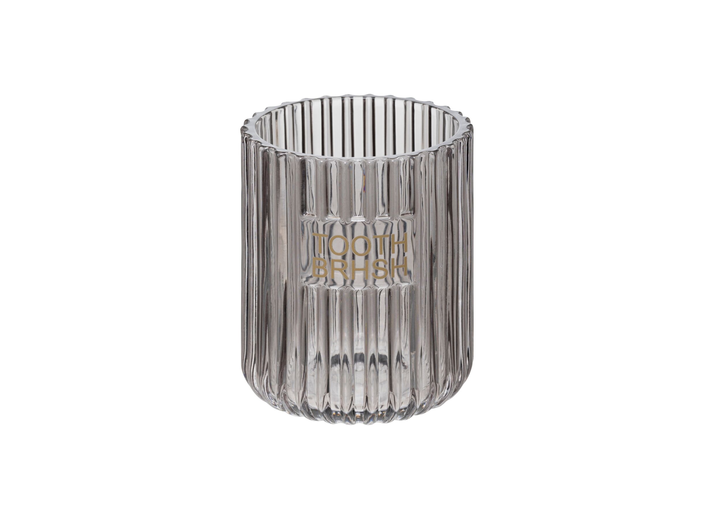 Beker Glass Ø8x10cm - glas - grijs - Gobelet Glass Ø8x10cm - verre - gris