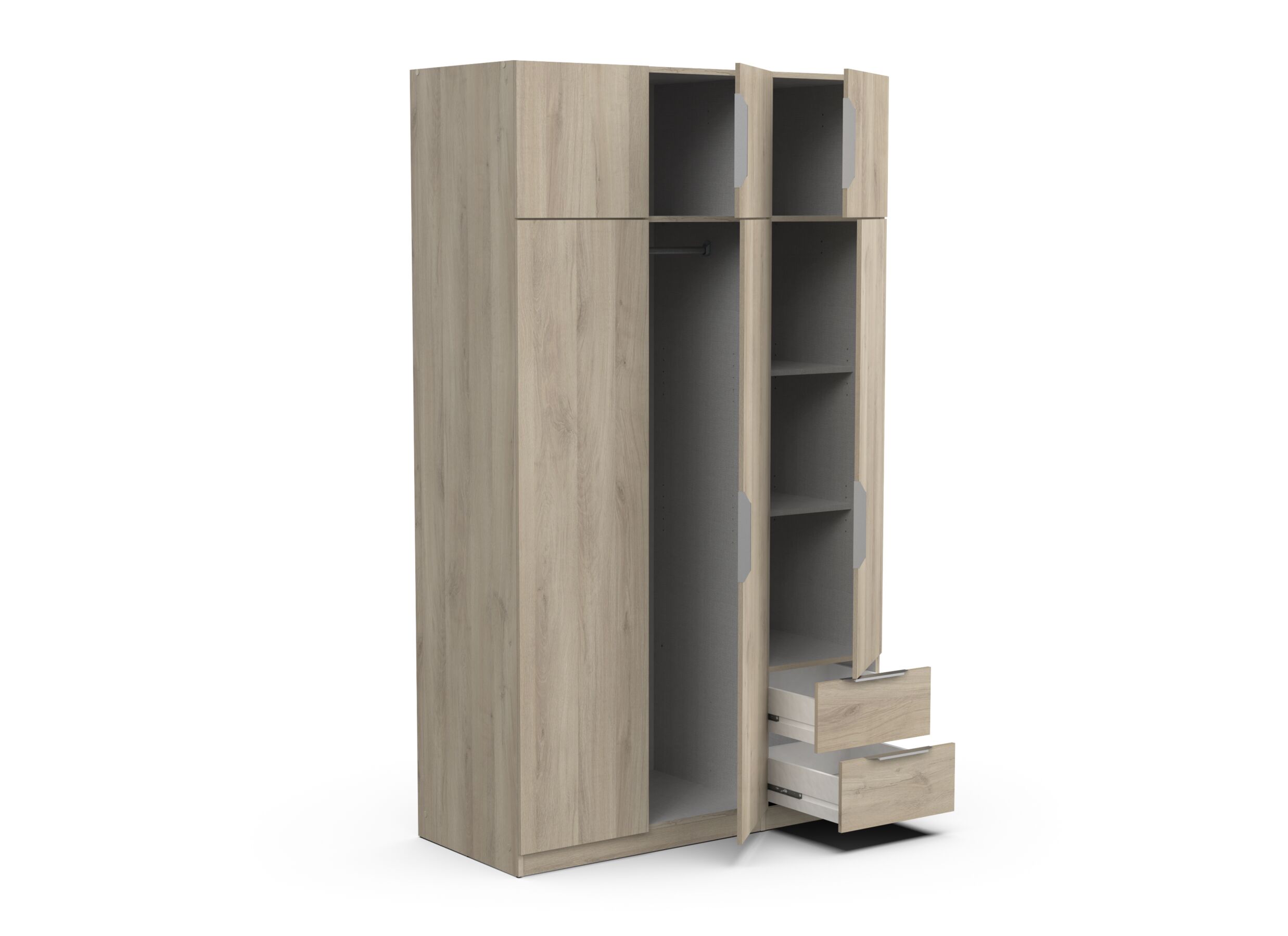 Garde-robe Ghost 119cm - décor - chêne kronberg