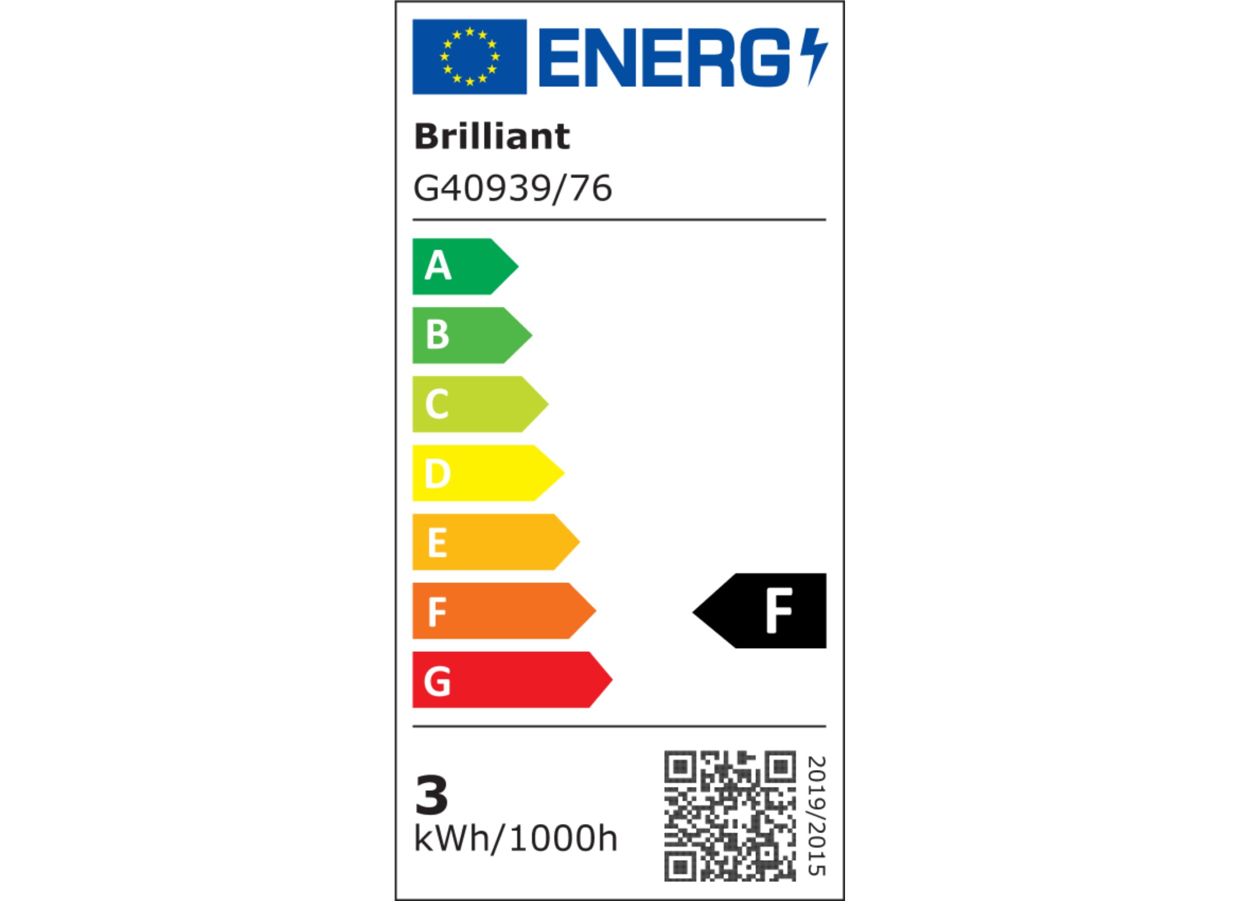 Energielabel - Tuinlamp Xaana Ø11xH37cm - metaal - brushed gold