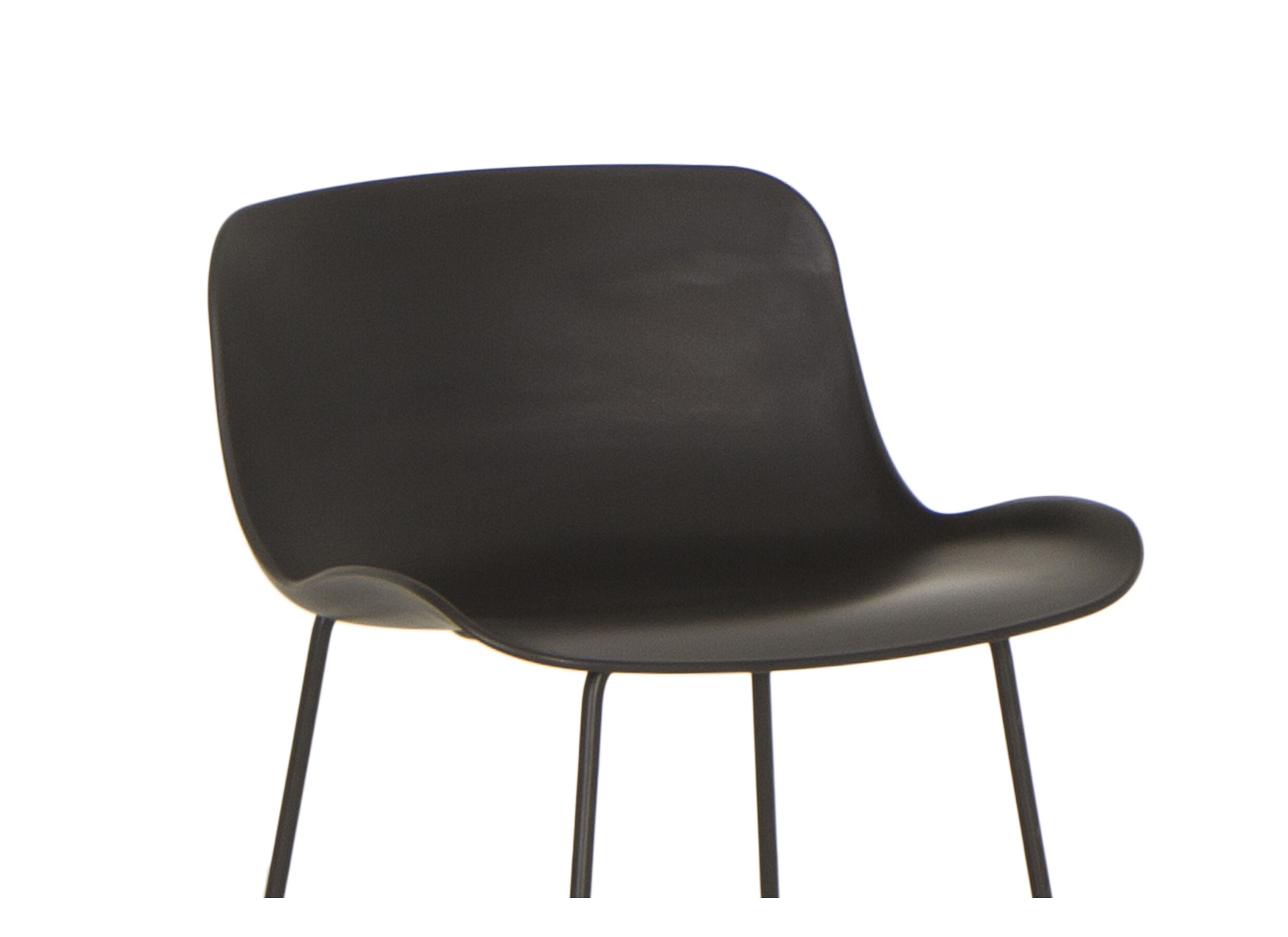 Detail - Chaise de bar Diavola HA76cm - synthétique - noir