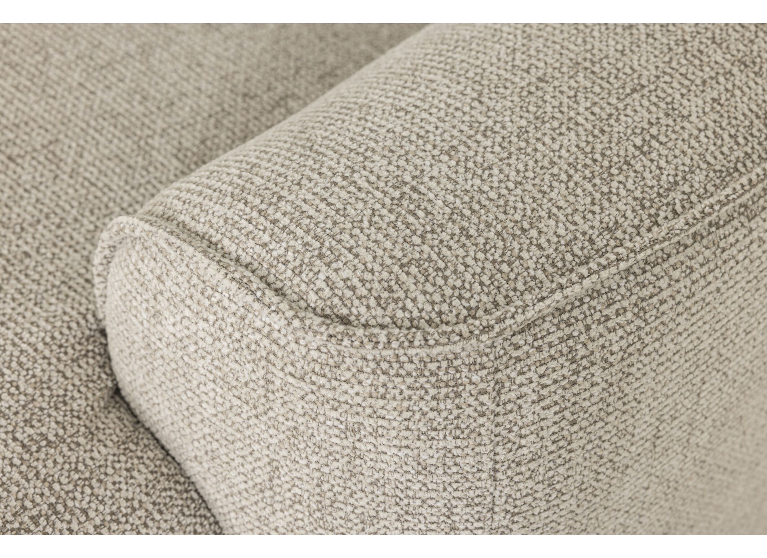 Detail - Canapé d'angle Malco 397x235cm - tissu - taupe