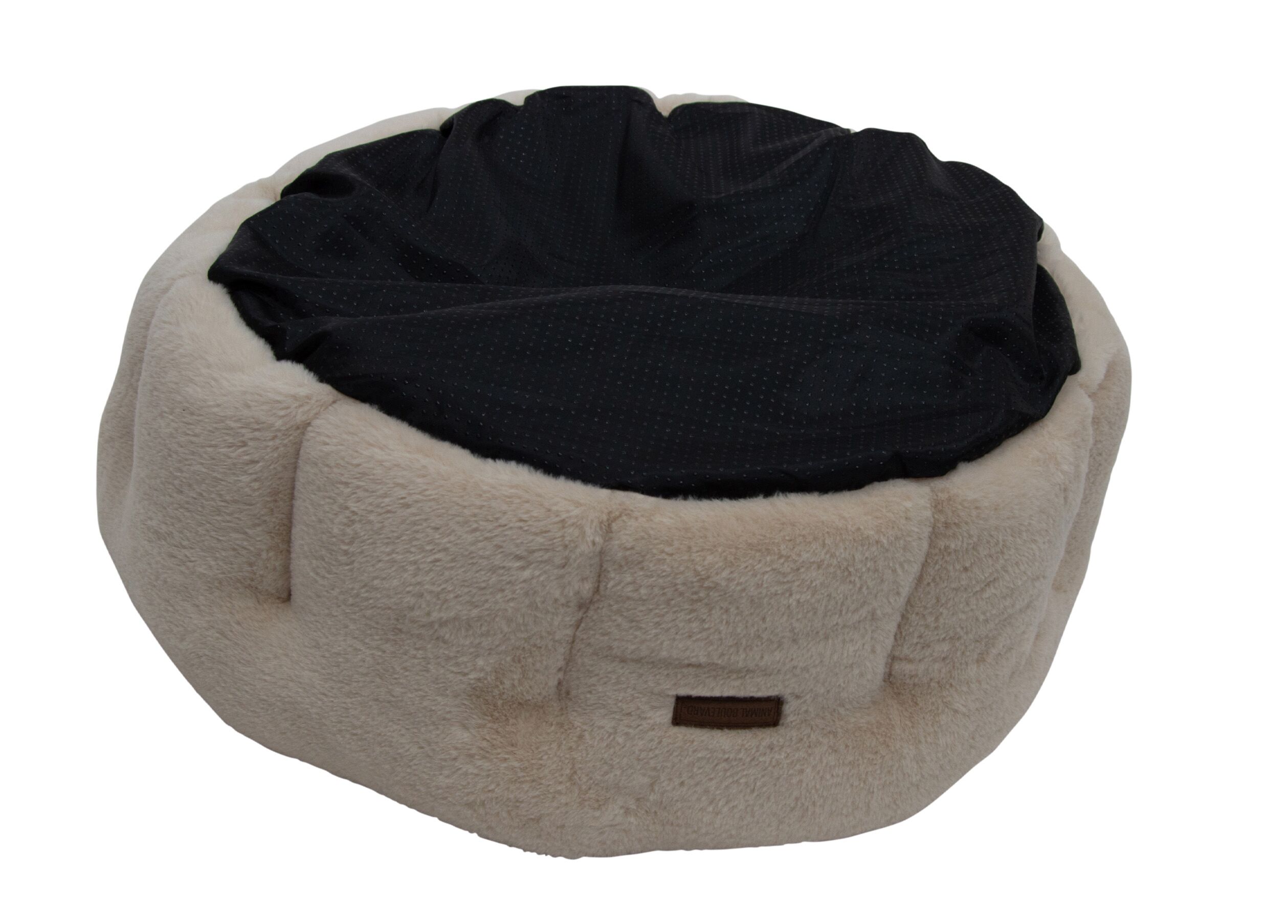 Aperçu - Panier pour chien Champs-elysées L 80x80x28cm - tissu - beige