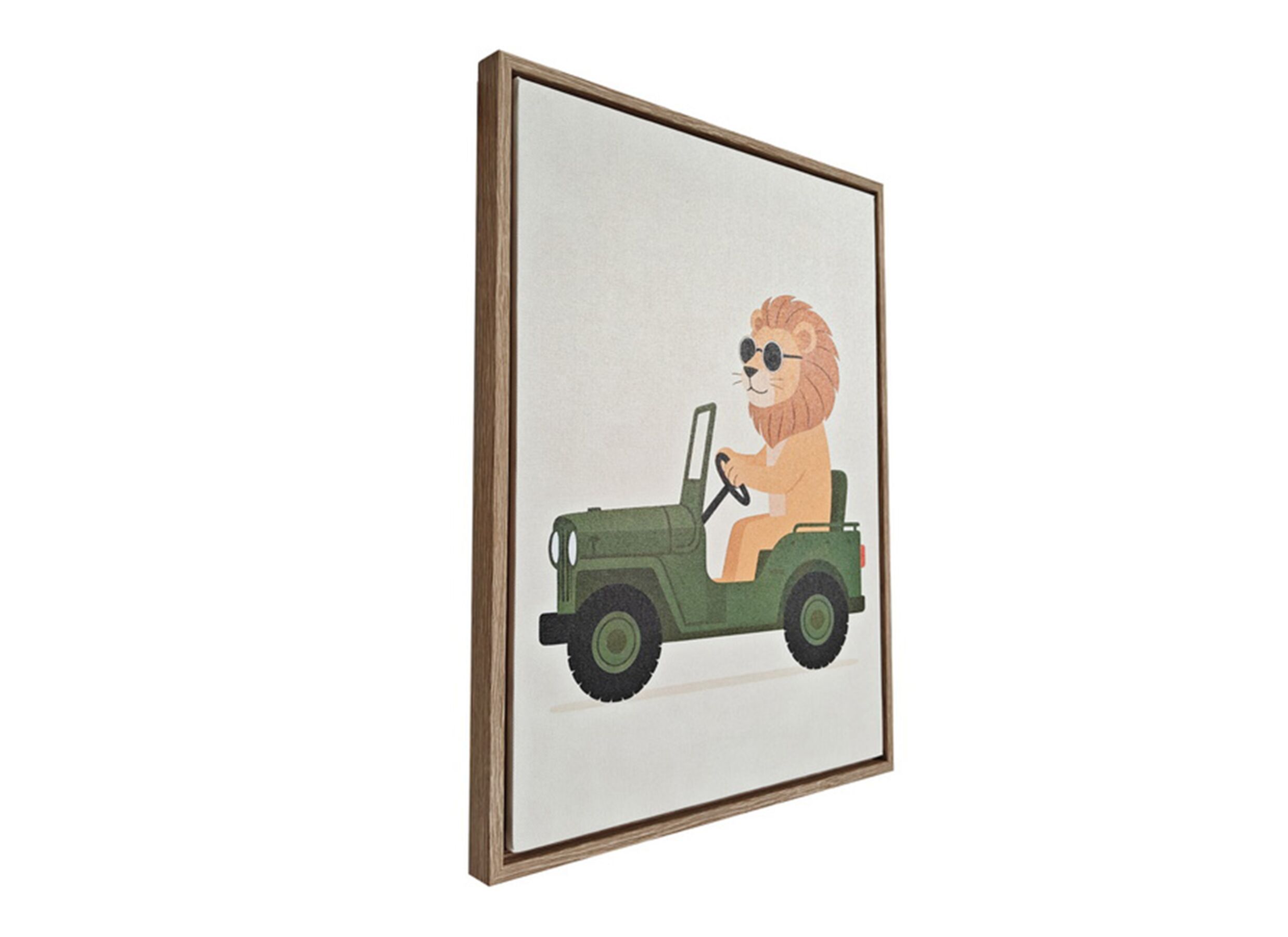 Overzichtsfoto - Print op canvas Safari Lion 30x40cm