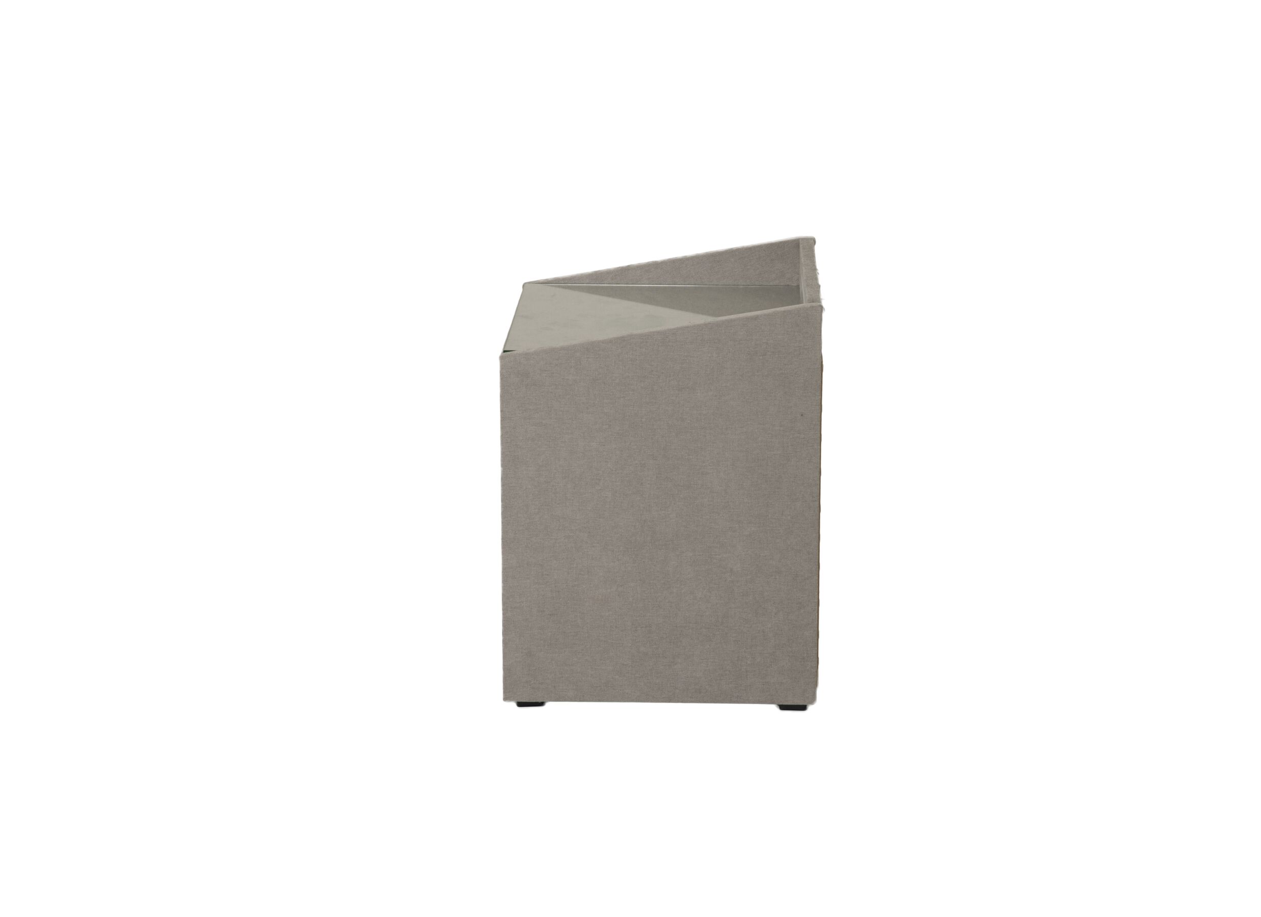 Aperçu - Table de chevet Moon 48x47x62cm polyester argent