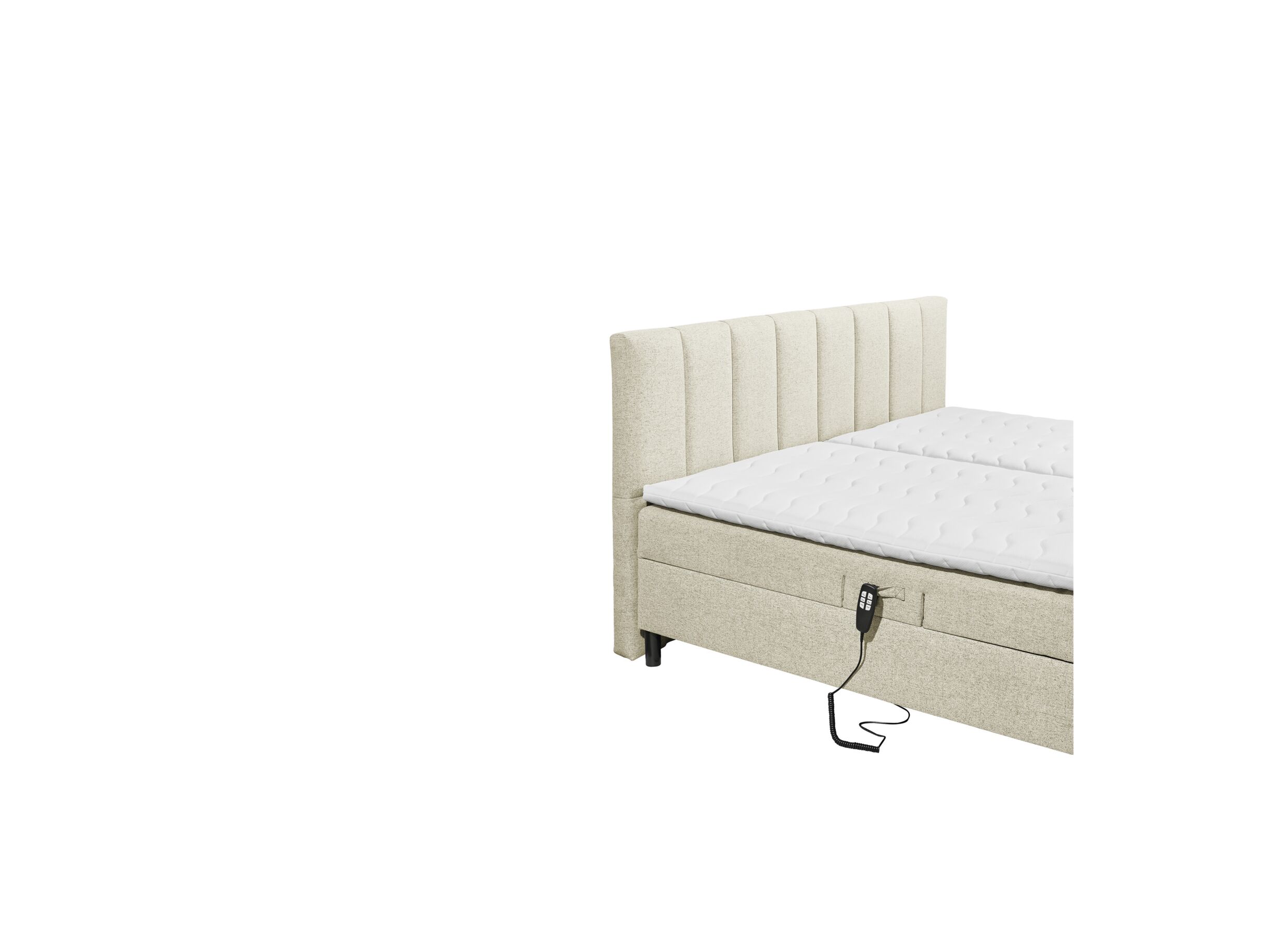 Bedbox Miralindo 160x200cm elektrisch stof nordic linen
