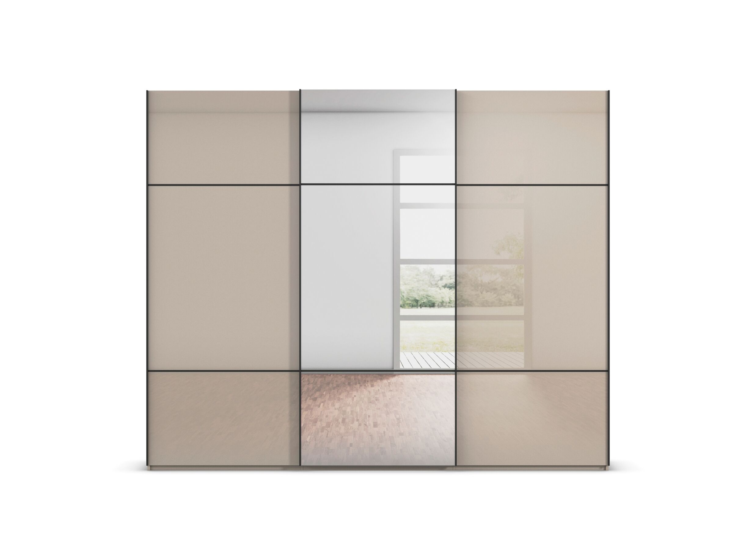 Overzichtsfoto - Schuifdeurkast 240cm - decor - fango