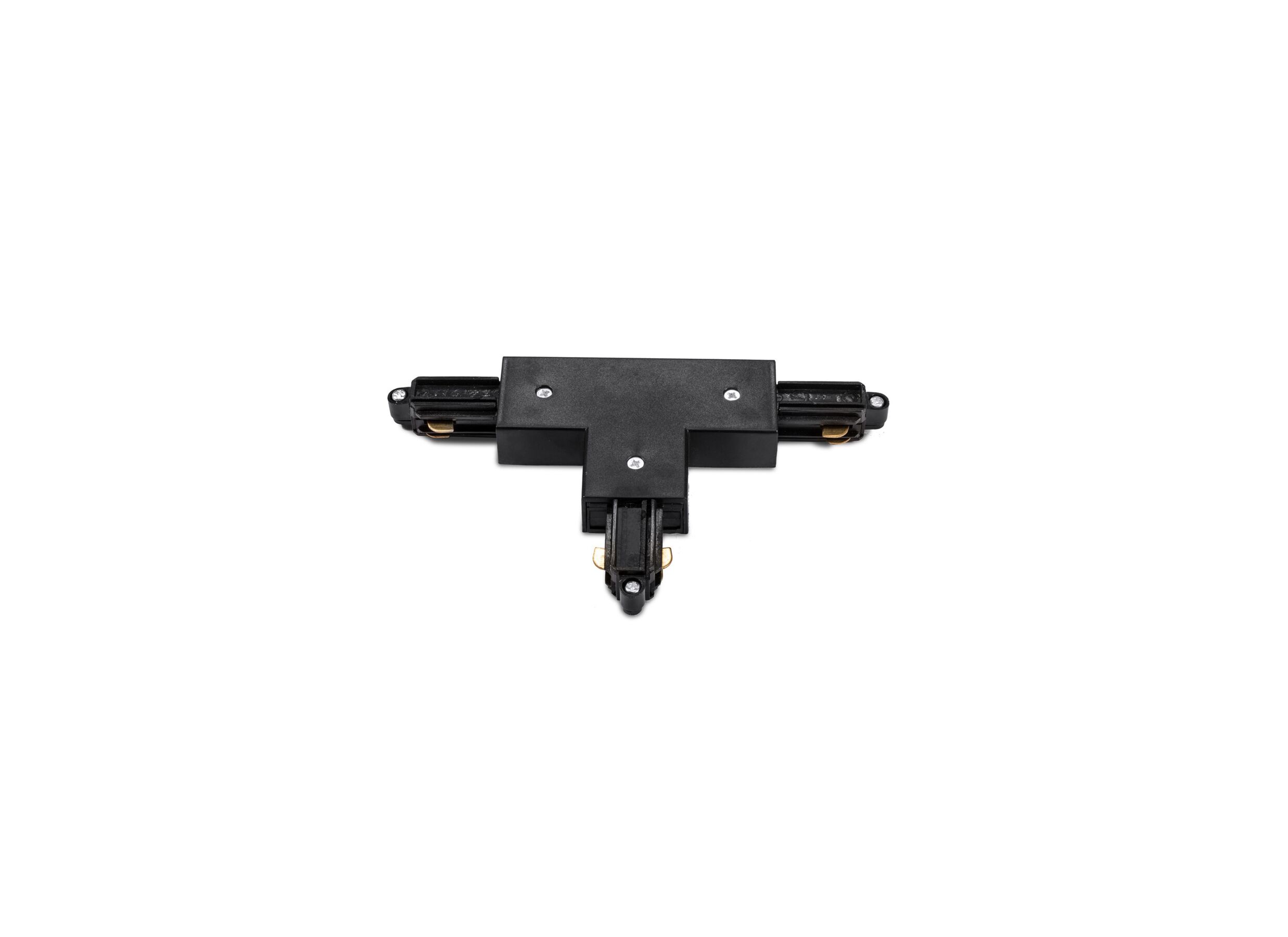 Railverlichting T-connector monofase binnen aarding zwart