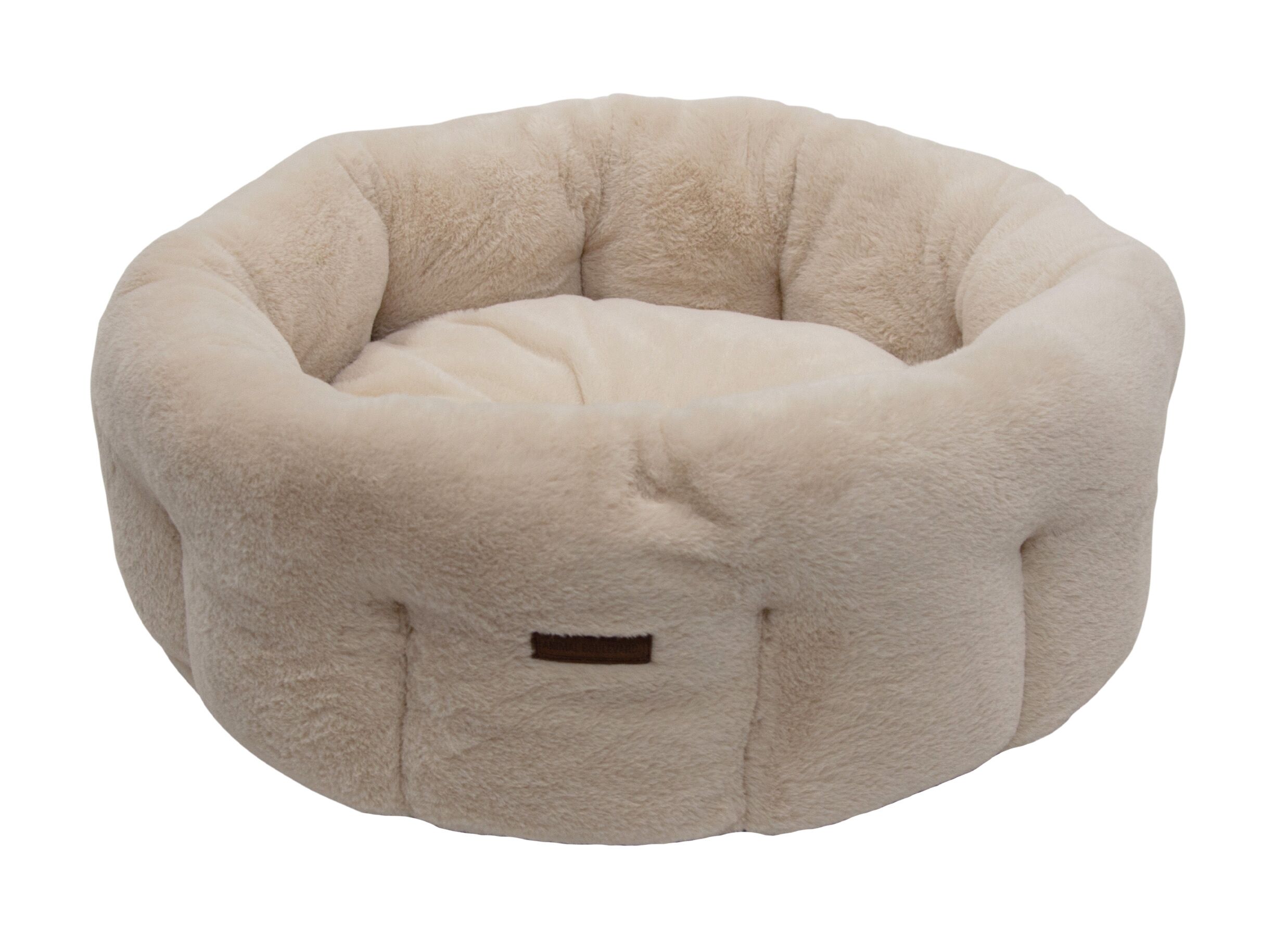 Plus Important - Panier pour chien Champs-elysées L 80x80x28cm - tissu - beige