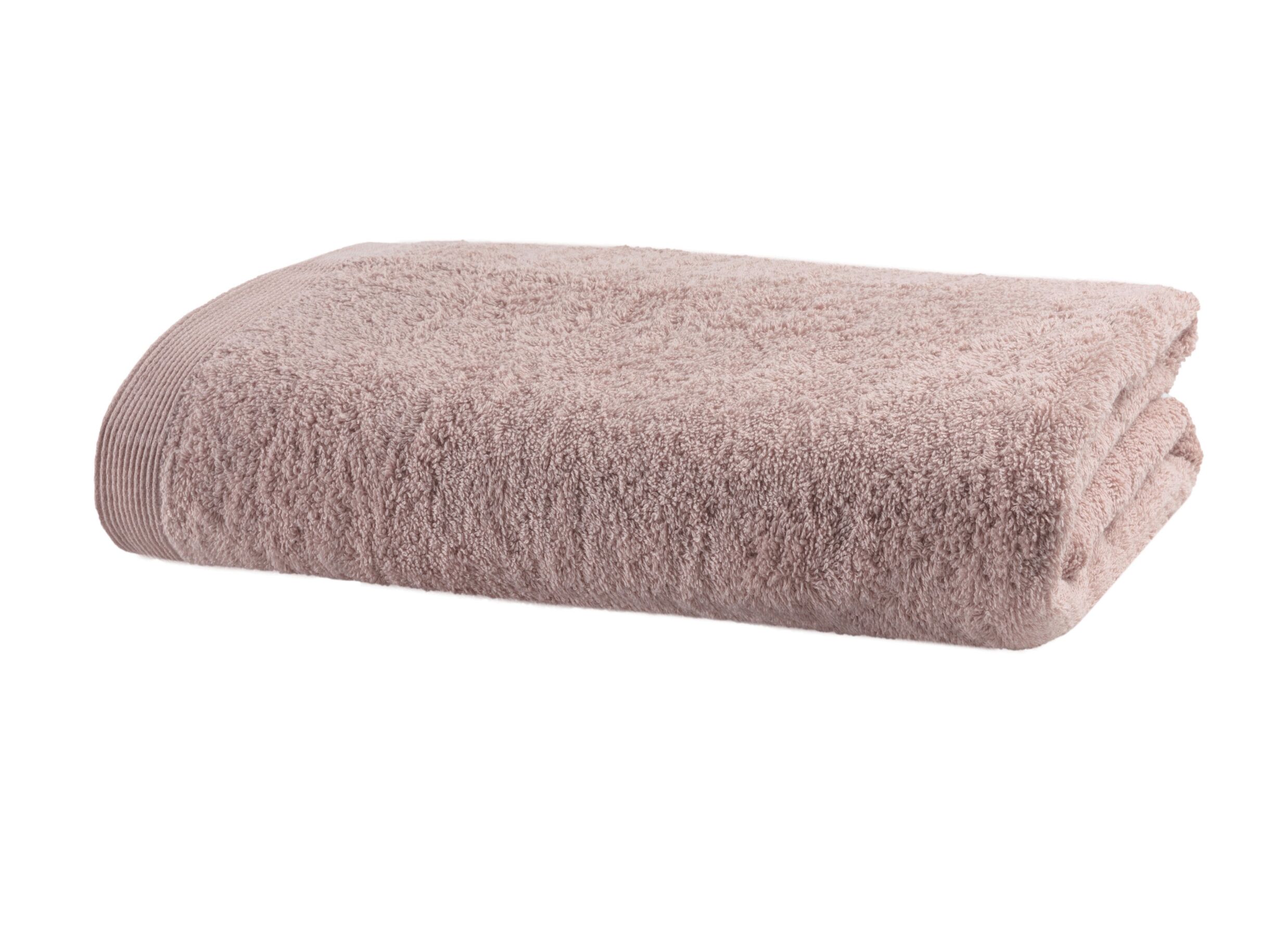 Plus Important - Drap de bain Flora 100x150cm - coton - misty pink