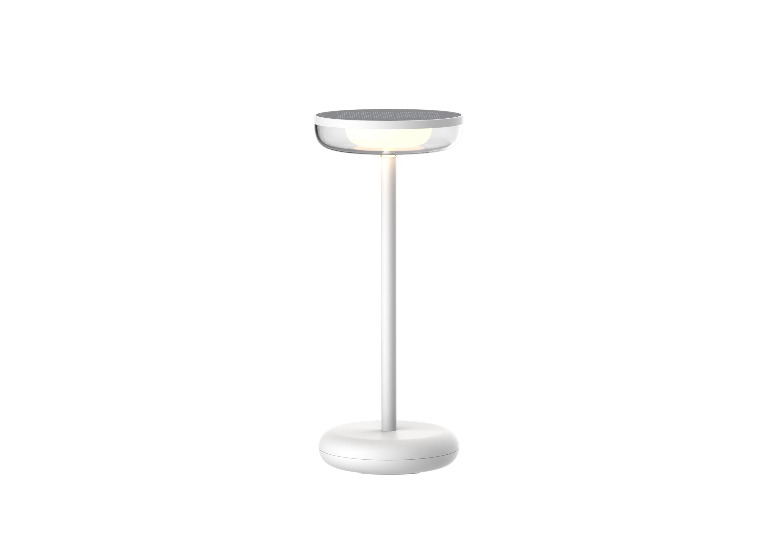 Solar tafellamp Bobbie H27 - kunststof - wit - Lampe de table solaire Bobbie H27 - plastique - blanc