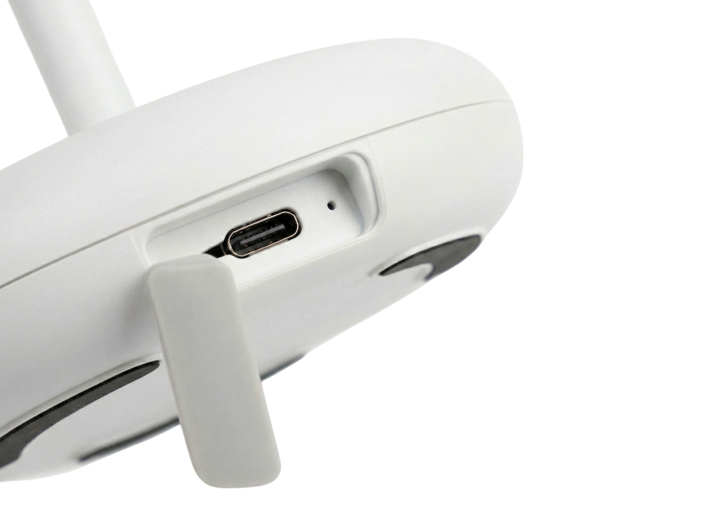 Detail - Lampe de table solaire Bobbie H27 - plastique - blanc