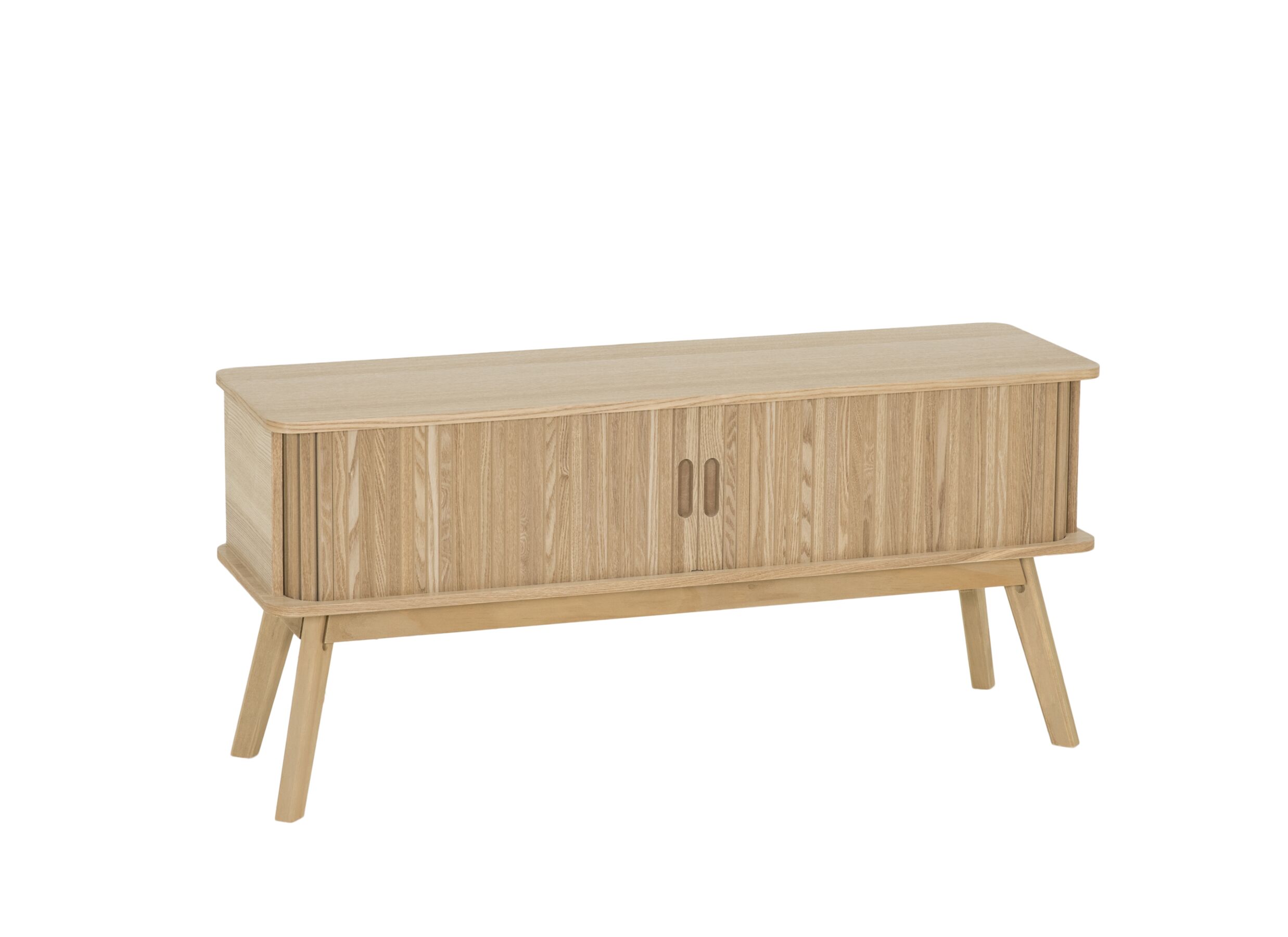 Plus Important - Meuble TV Eno 100cm - MDF/placage de frêne - naturel