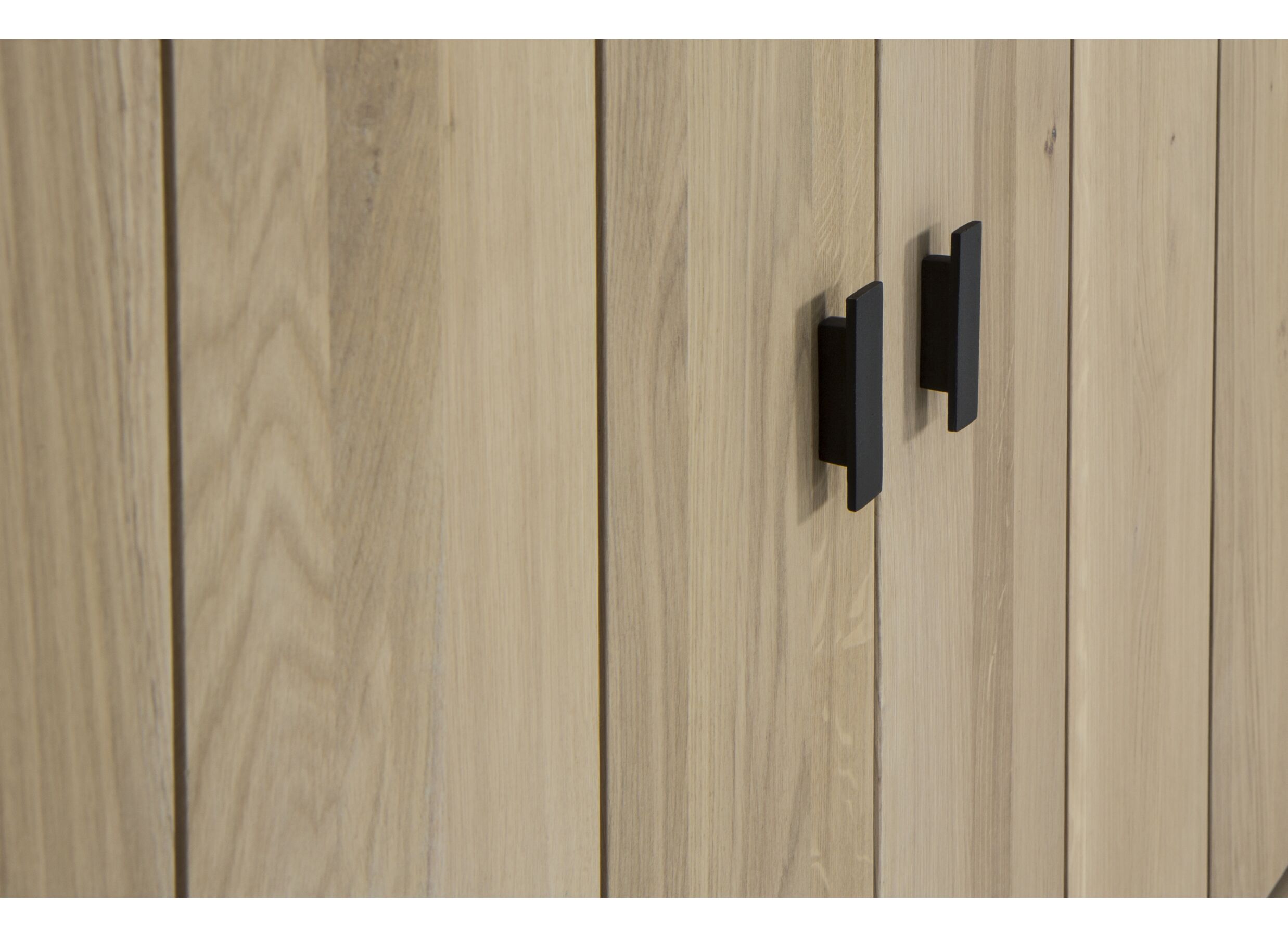 Vitrine Grimaldi 120cm - chêne massif - naturel