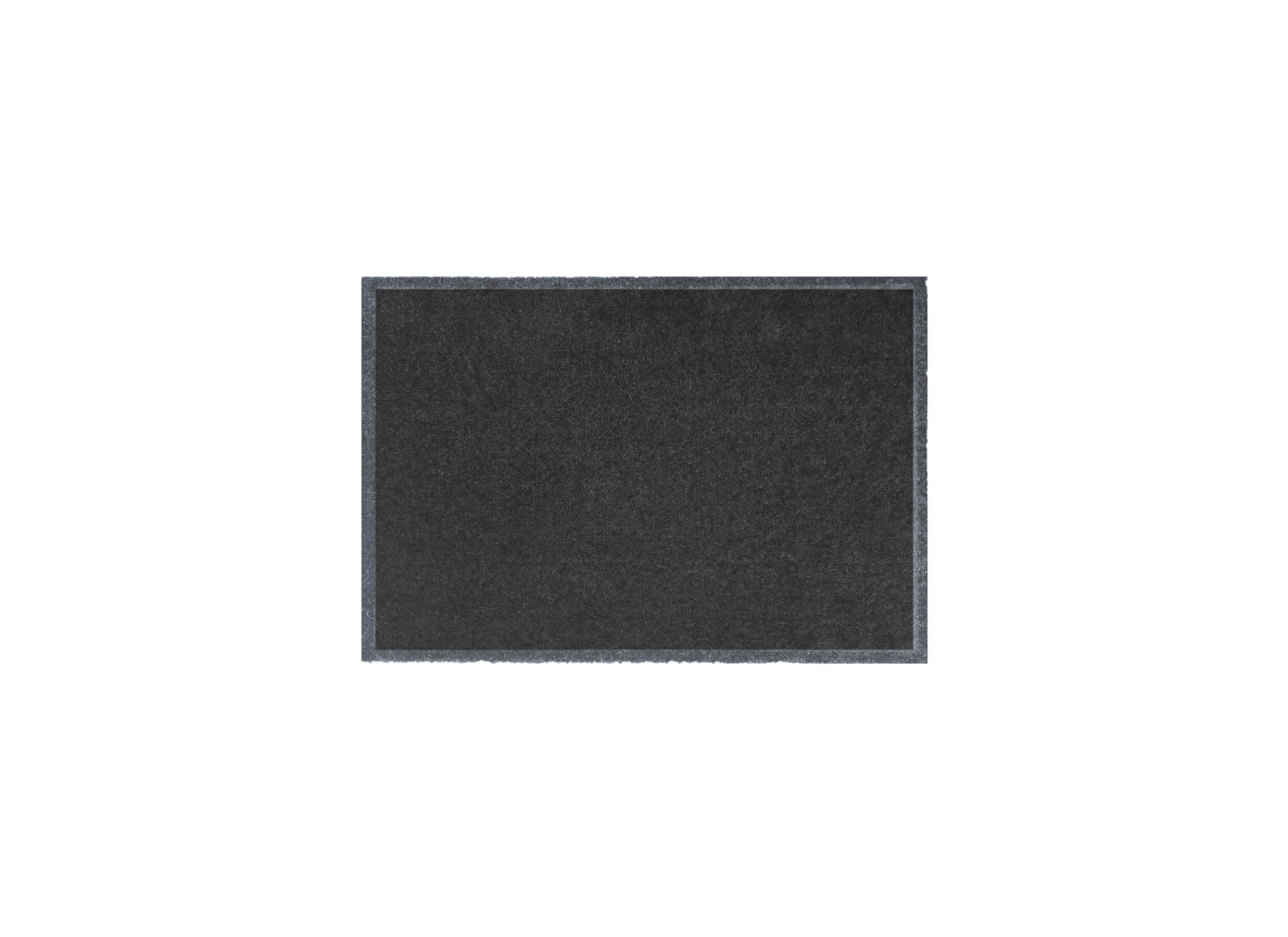 Deurmat Eco-clean 58x39cm polyamide zwart