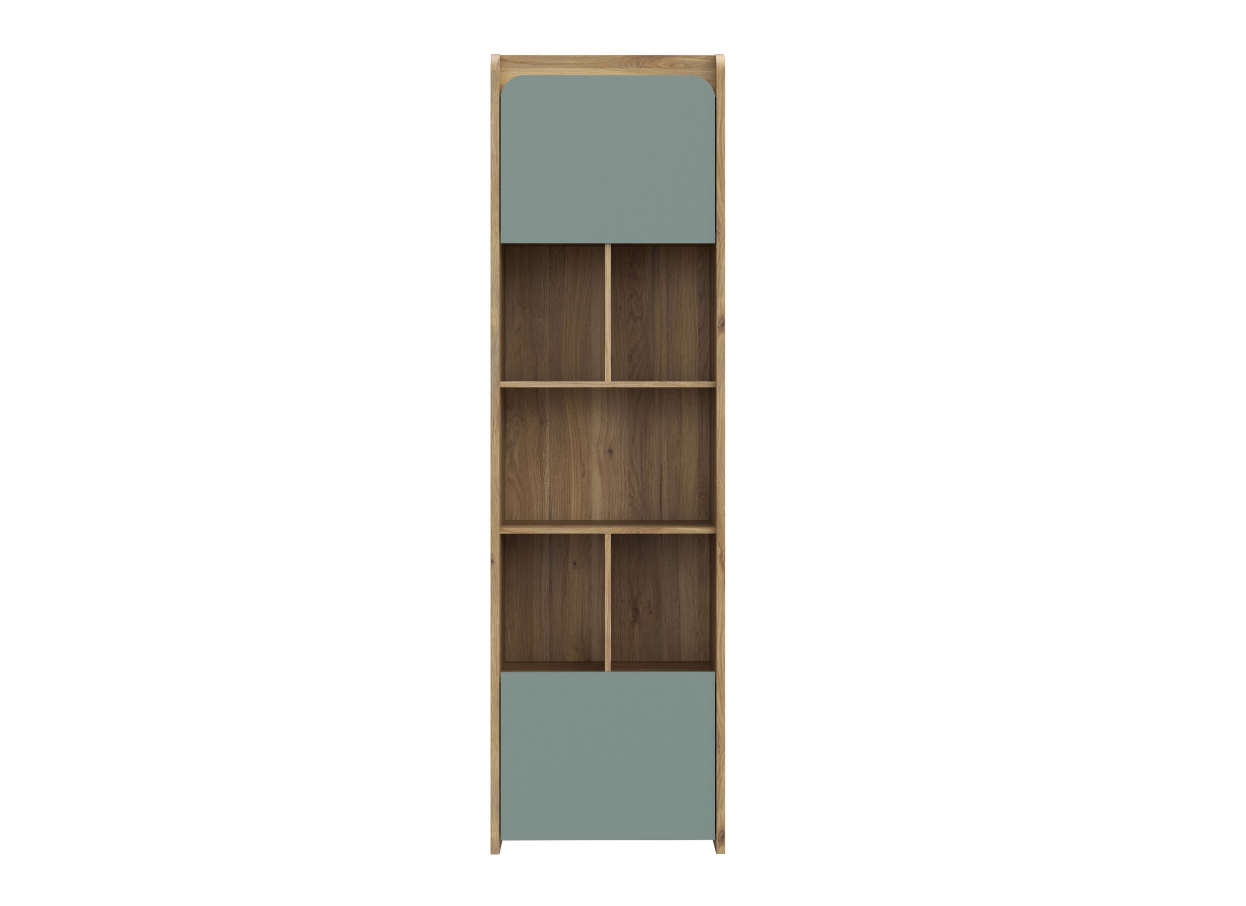 Aperçu - Bibliothèque Hoa 59x41x204cm - déecor - chêne mauvella/vert