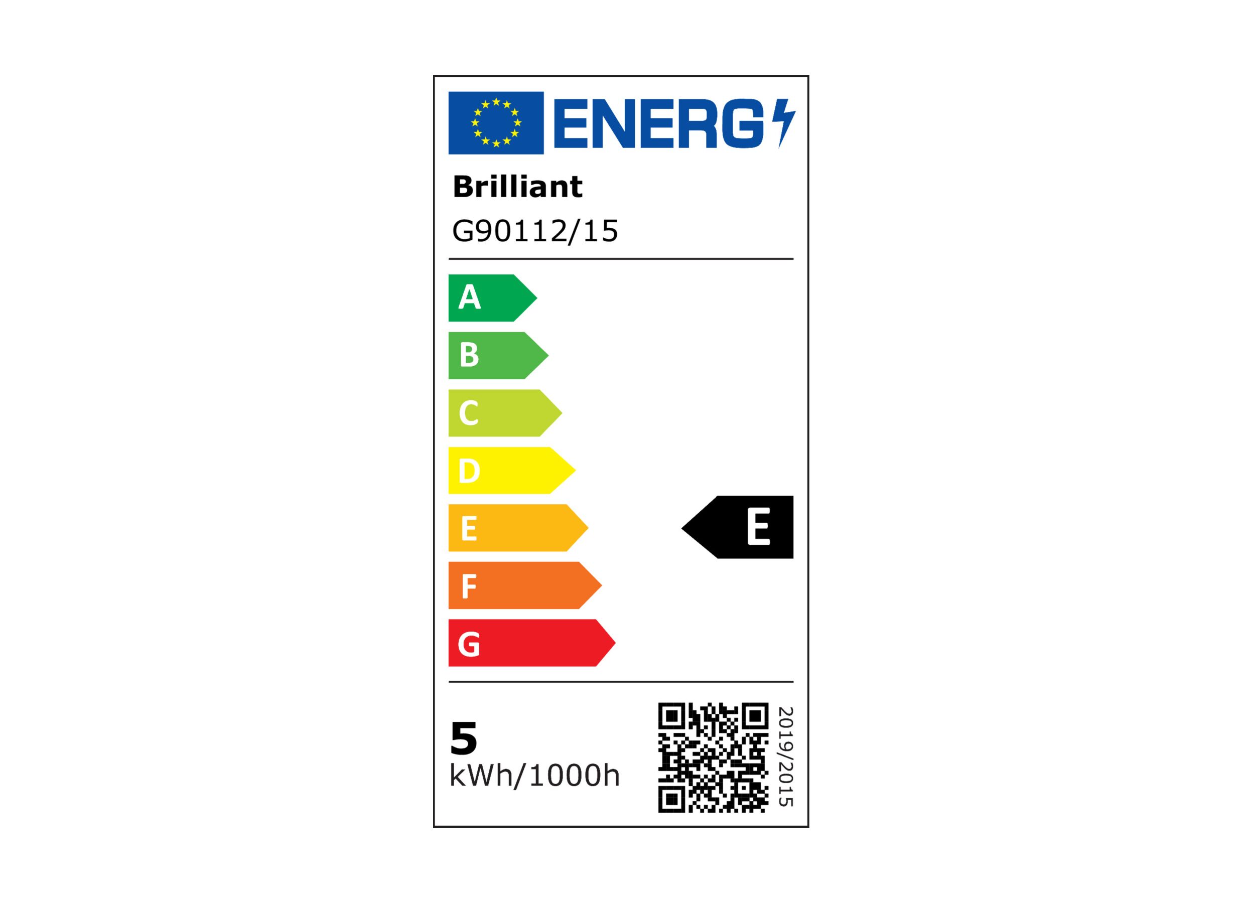 Energielabel - Bureaulamp Ubin wit LED