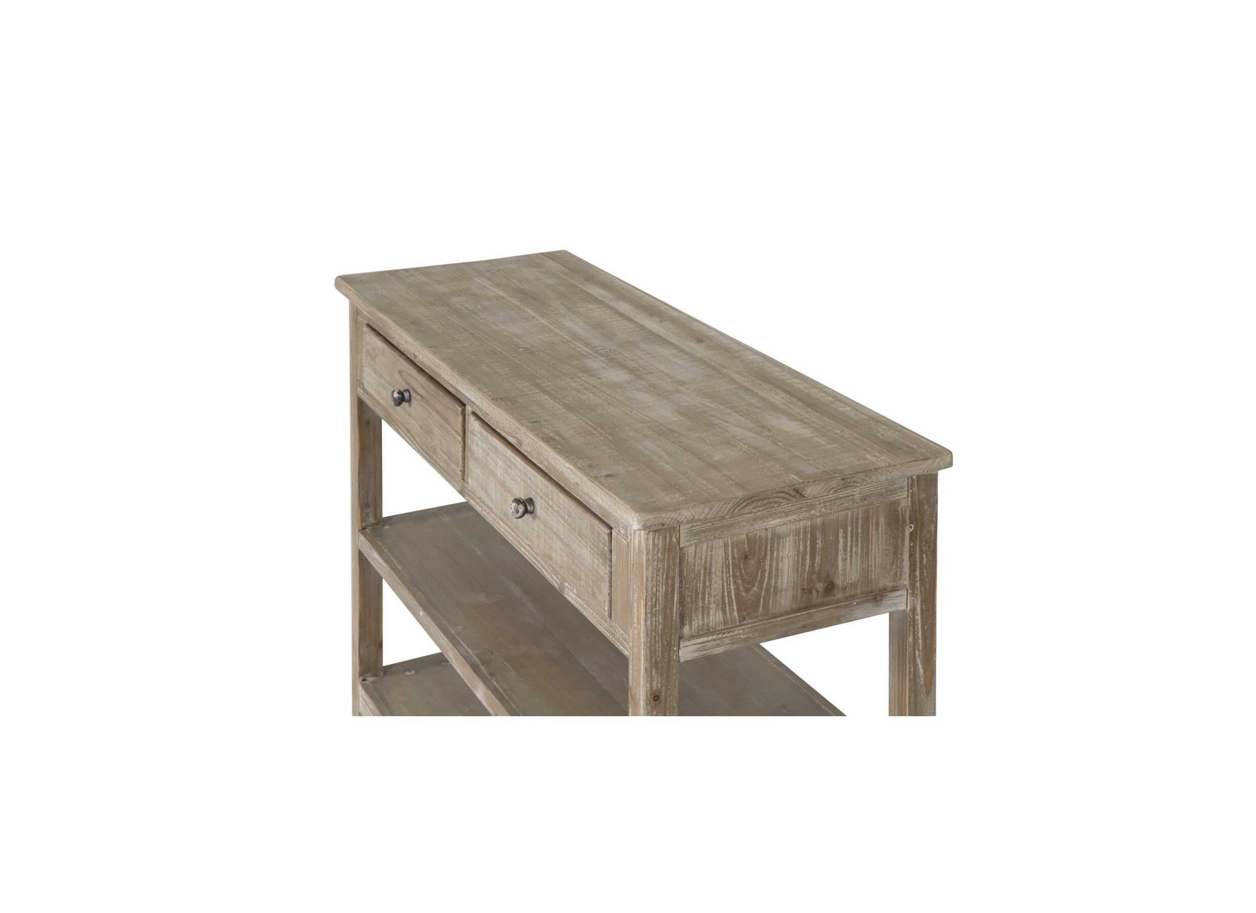 Detailfoto - Wandtafel Novecento 120x40cm - gerecycleerd den massief - naturel