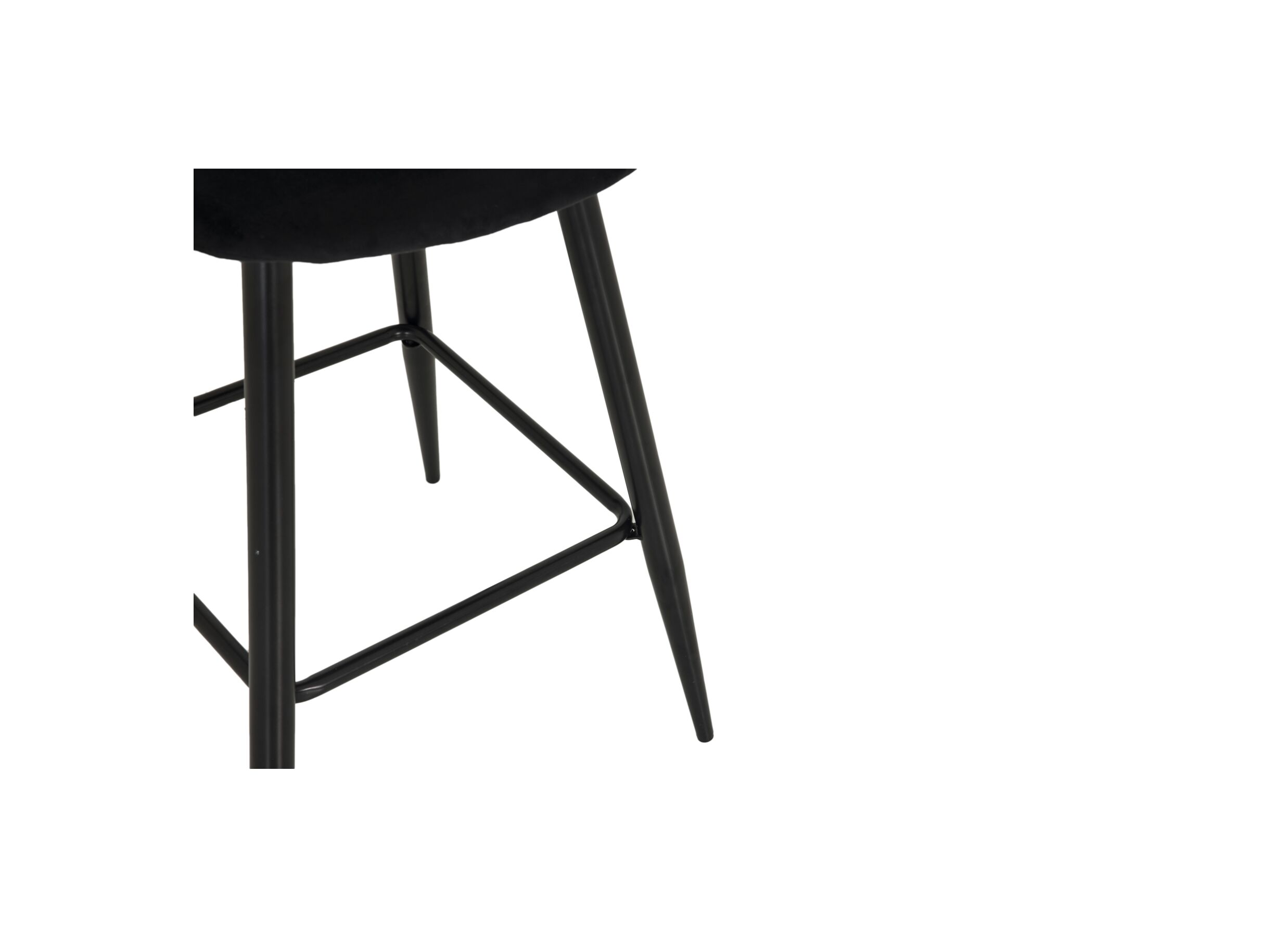 Detailfoto - Barstoel Charlton ZH66cm - stof - zwart