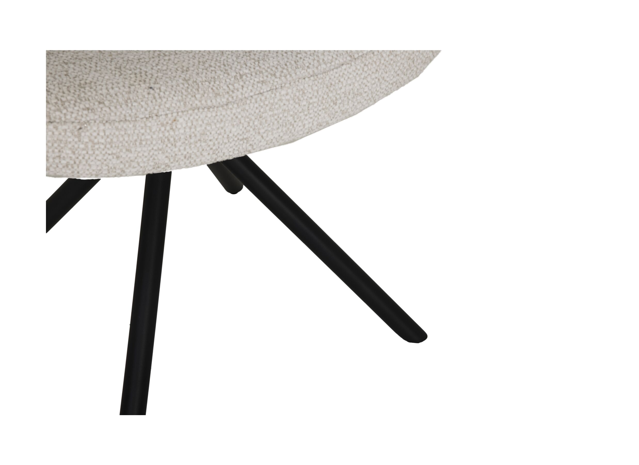 Detailfoto - Draaistoel Josea polyestervezel - beige