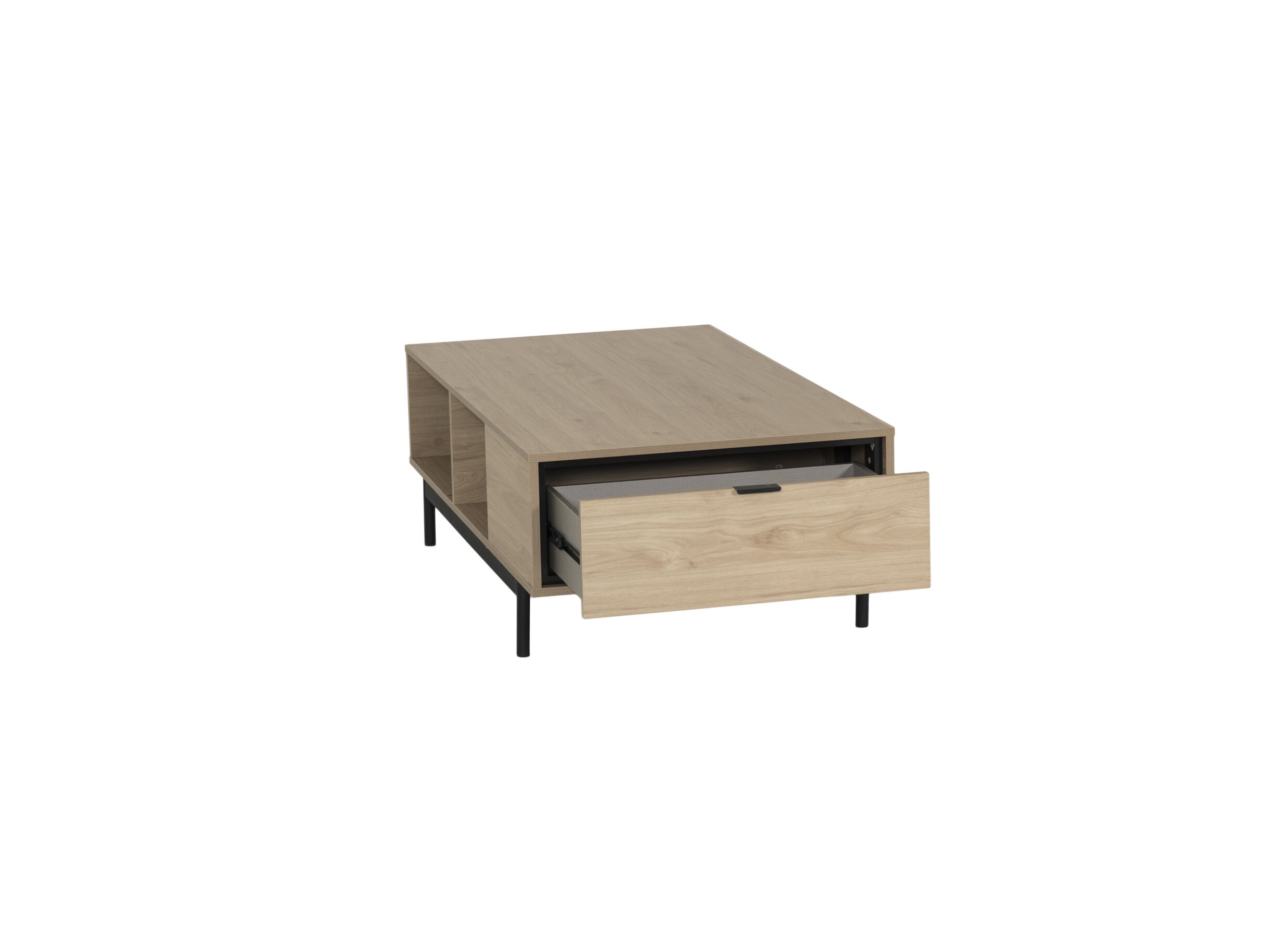 Disposition - Table basse Token 130x170cm - décor - chêne avec rangemant