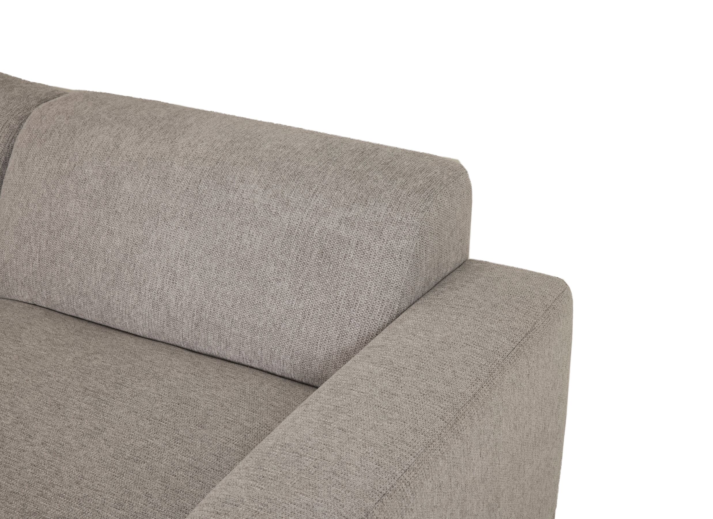 Detailfoto - Hoeksalon Ibero 374x283cm - stof - grijs met zitdiepteverstelling