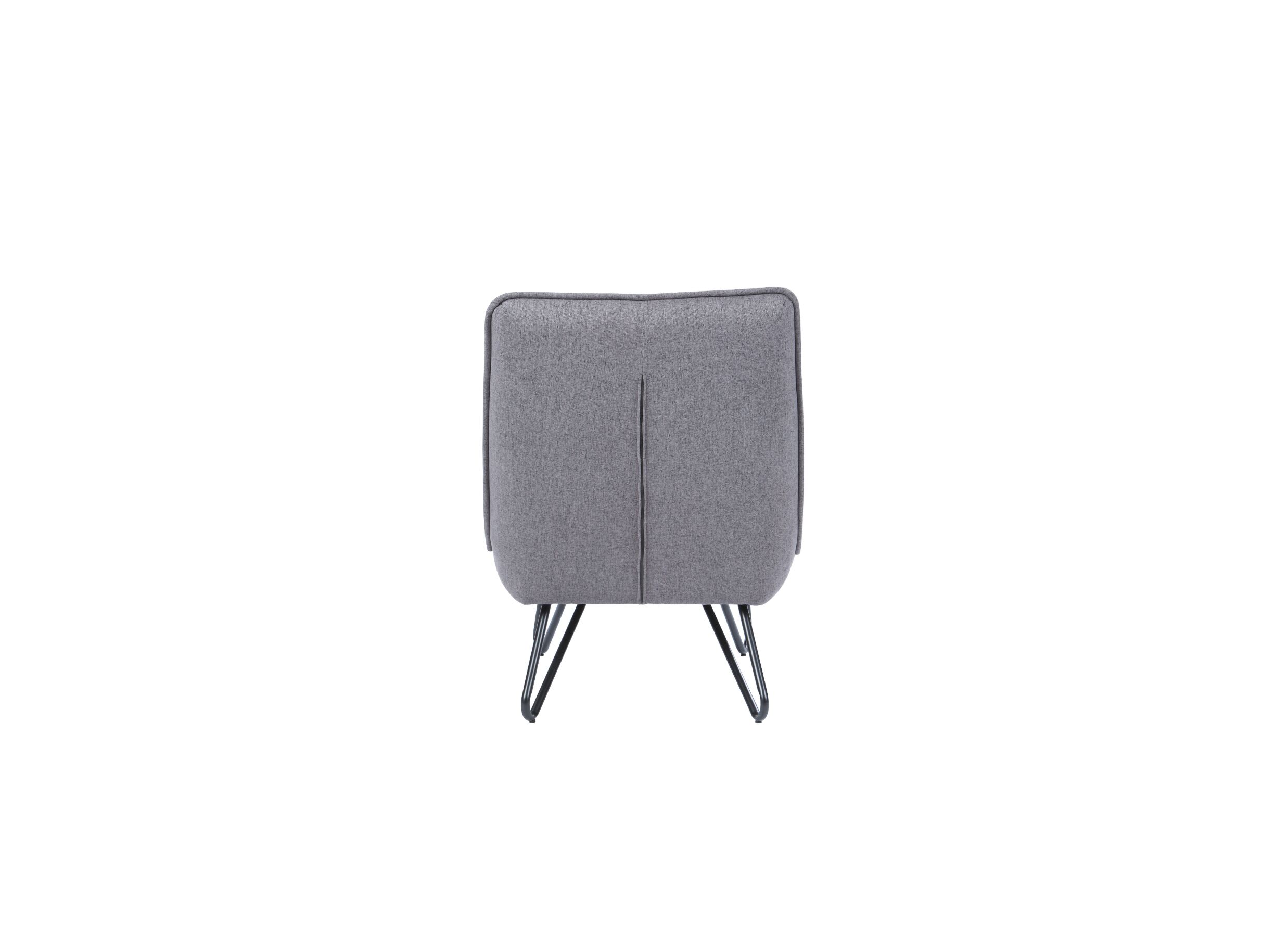 Fauteuil Guts 67,5x93x82cm - tissu - gris clair