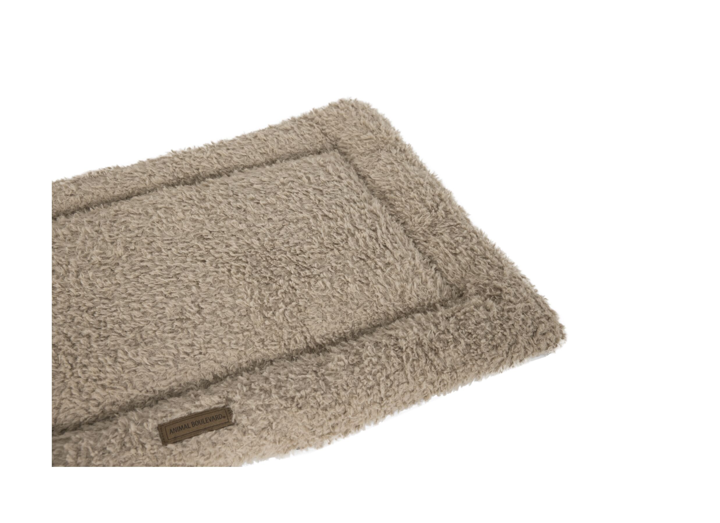 Detail - Coussin pour chien Curl Plush L 88x55cm - polyester - beige