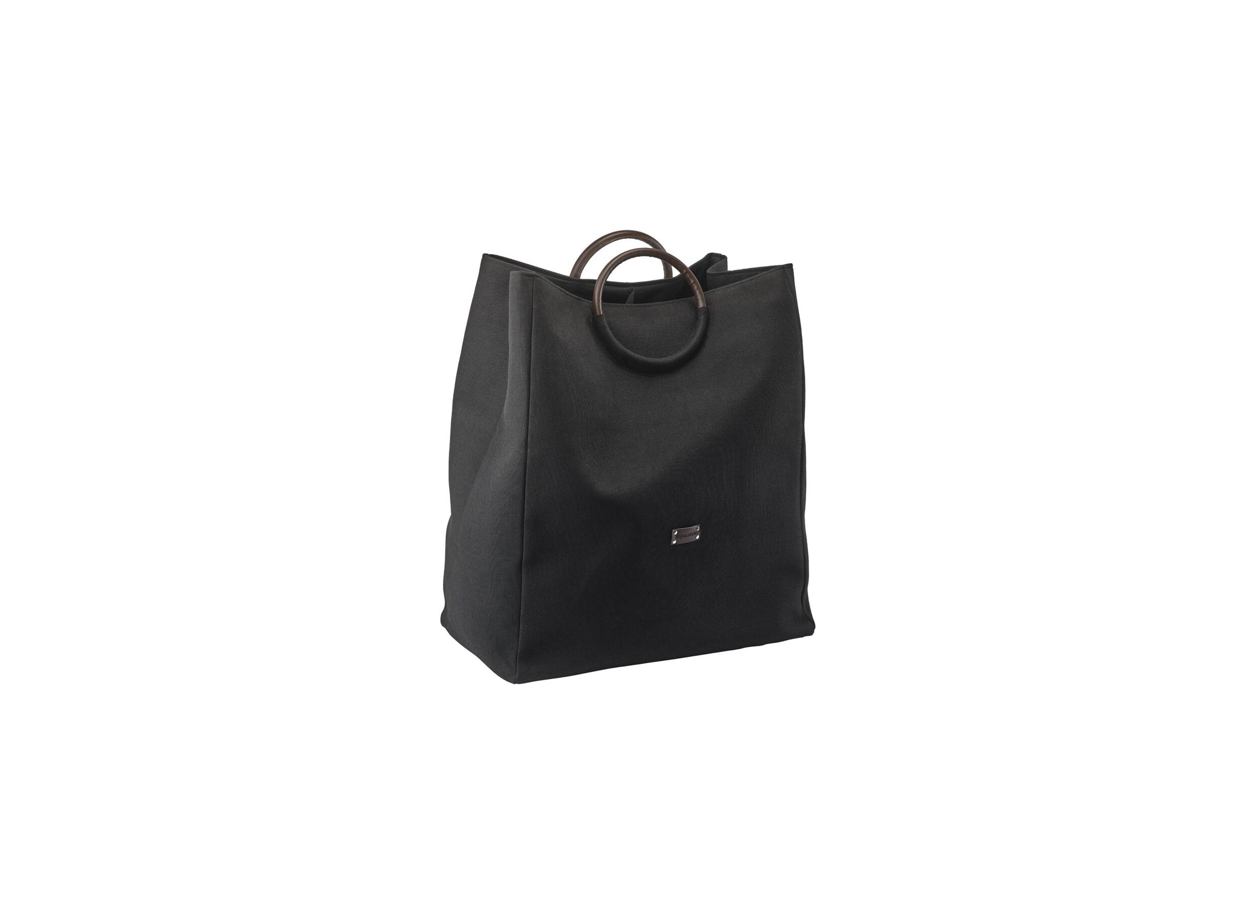 Panier à linge Jada 50x30x60cm noir - Panier à linge Jada 50x30x60cm noir