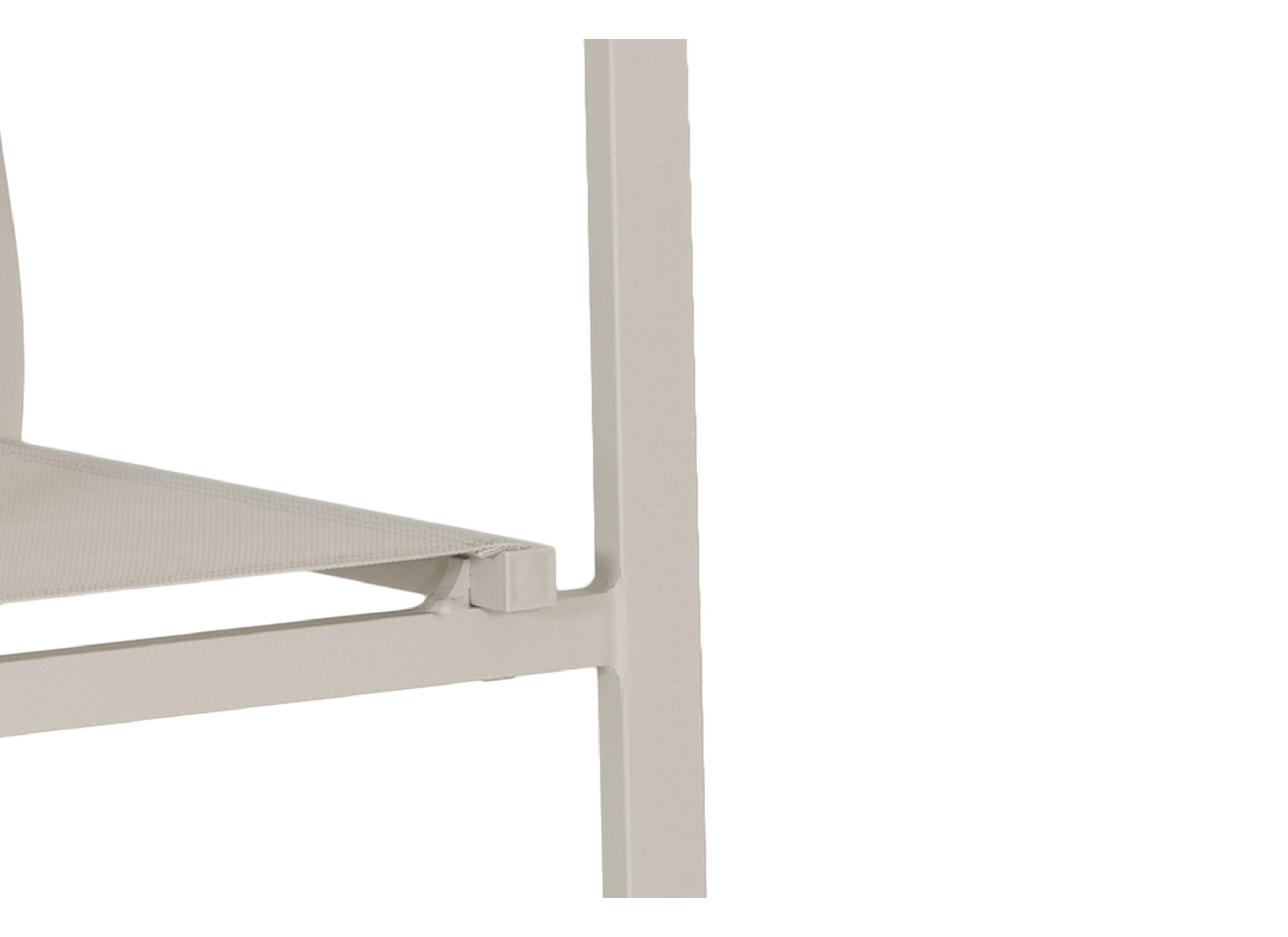Detail - Chaise de jardin Prayer 57x64,5x87cm - aluminium & textilène - gris