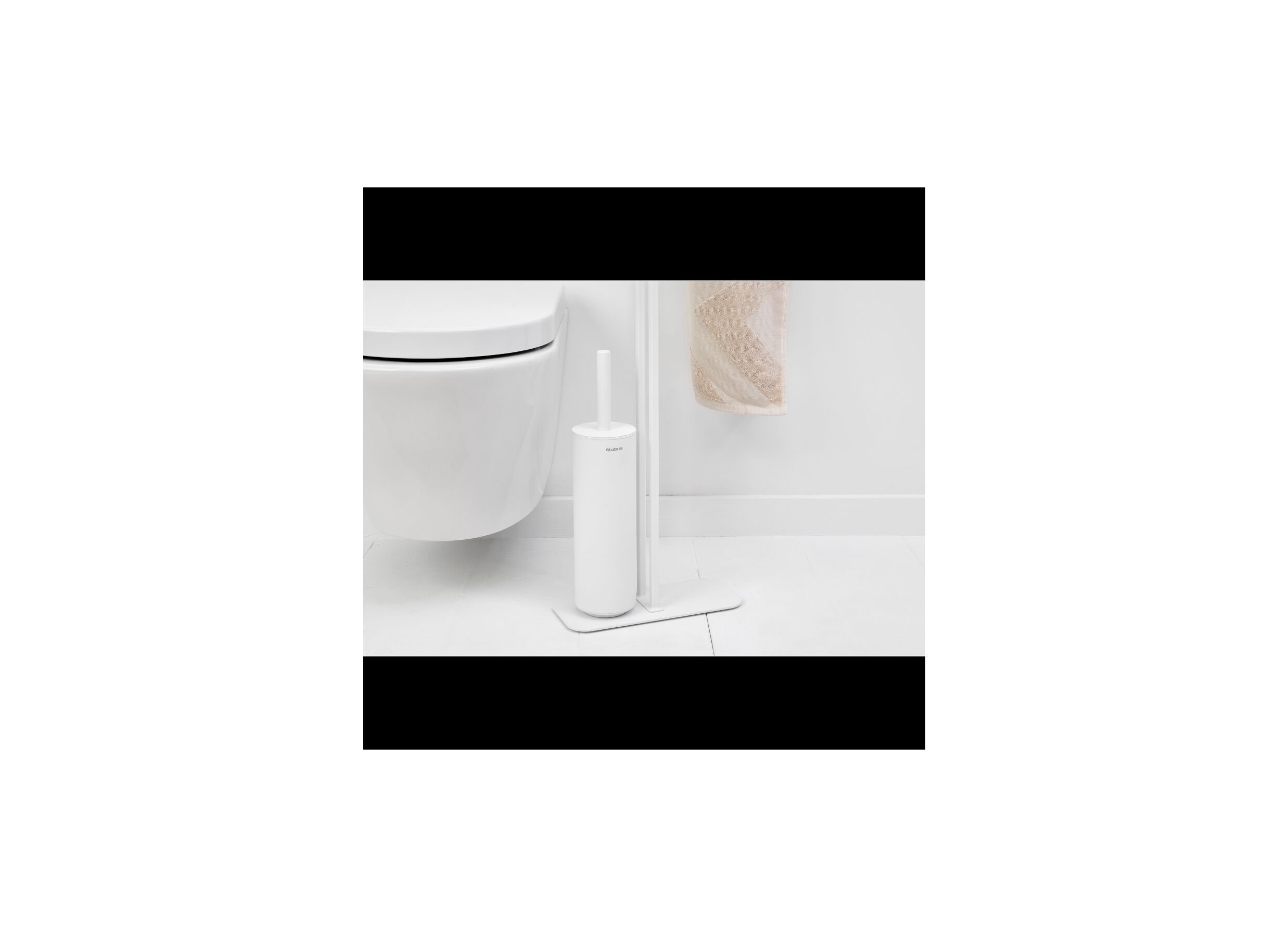 Foto ambiance - Serviteur wc MindSet 12,50x75,50cm - plastique & acier - mineral fresh white
