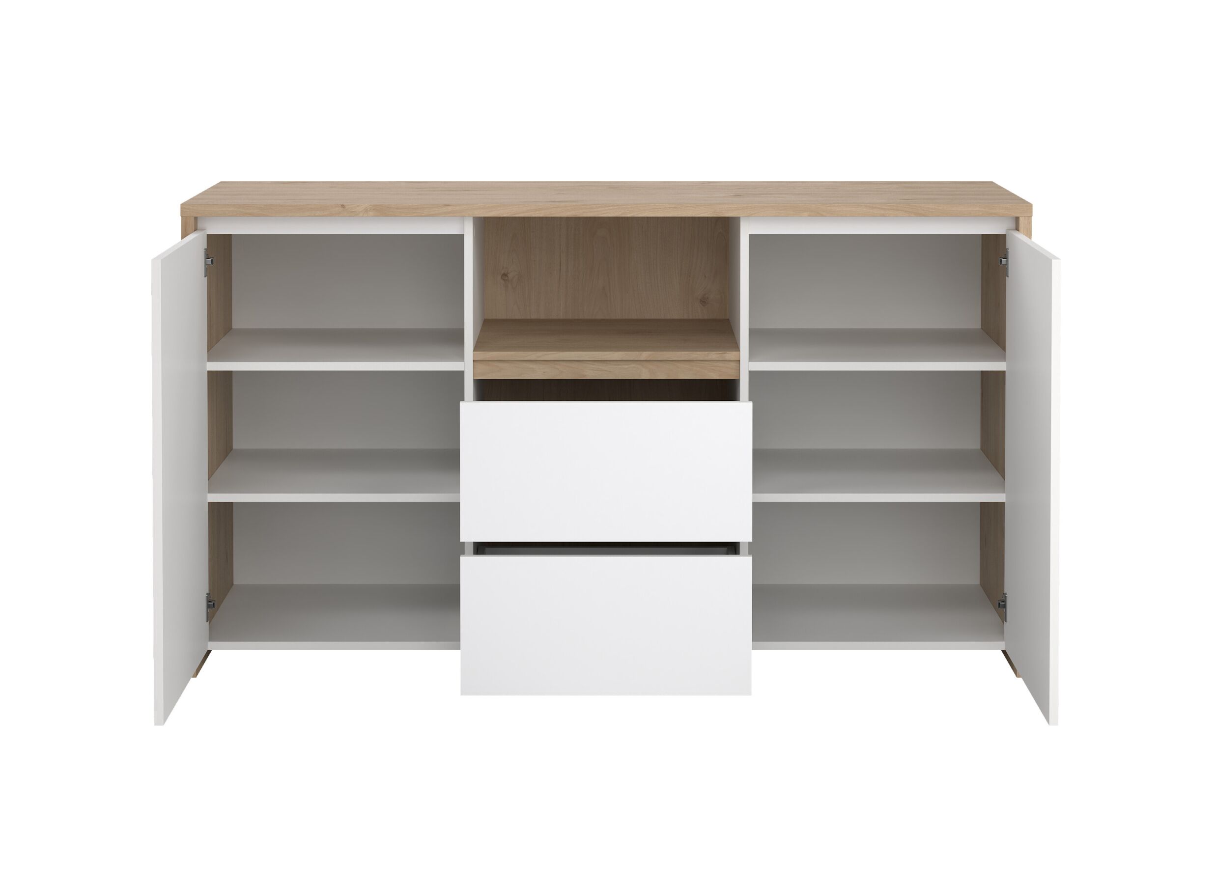 Disposition - Buffet Next 149x48xH84cm - décor - blanc & jackson hickory