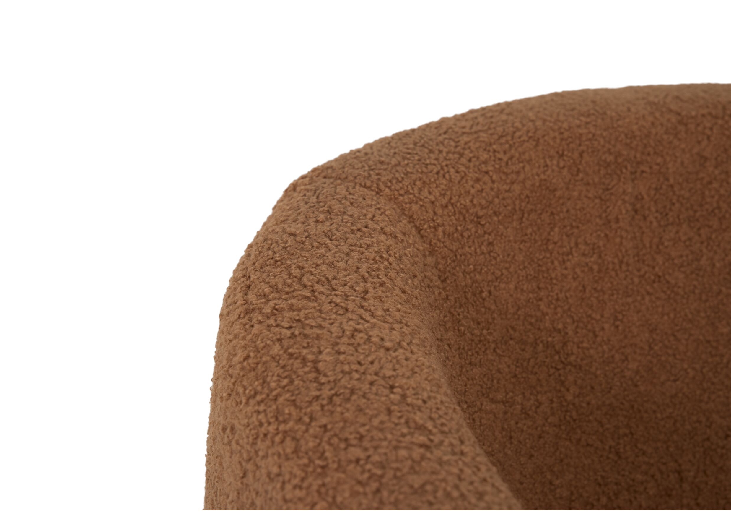Fauteuil Teddy Bear 68x70x73cm - bouclé - roest