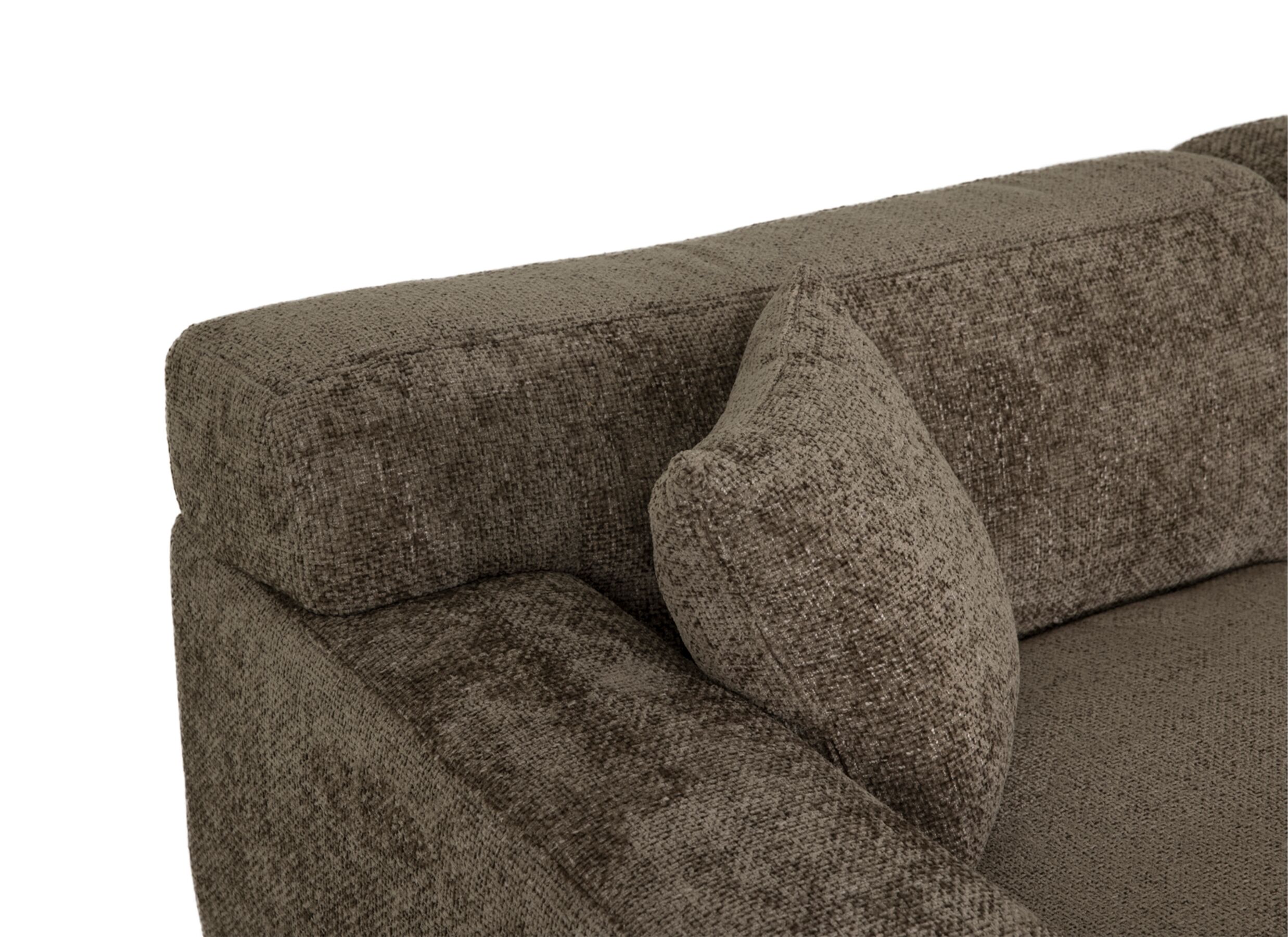 Detailfoto - Hoeksalon Konstantinopol 398x217cm - stof - taupe