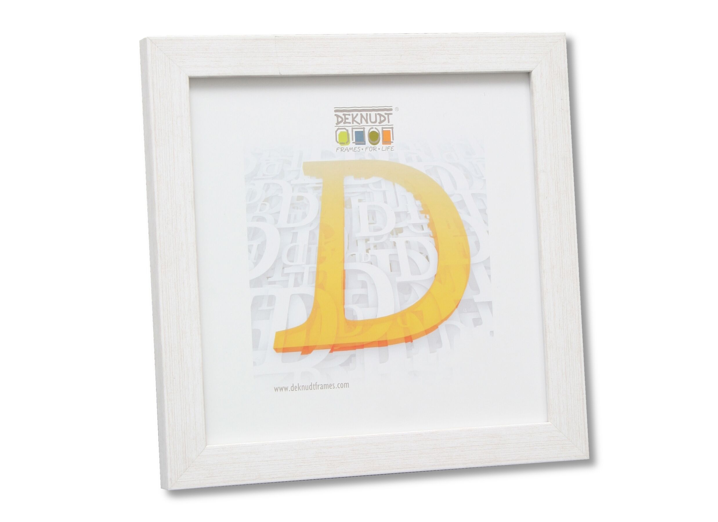 Cadre photo - Cadre photo 10x10cm - bois & verre - blanc