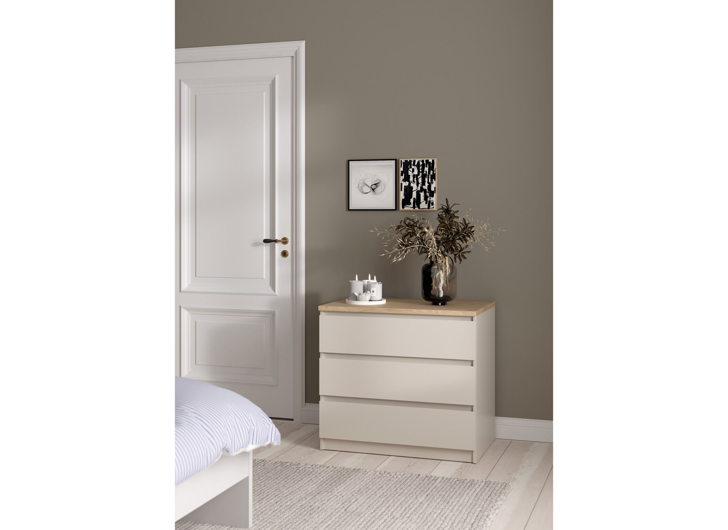 Foto ambiance - Commode Naia 77x50x71cm - décor - cashmere/jackson hickory