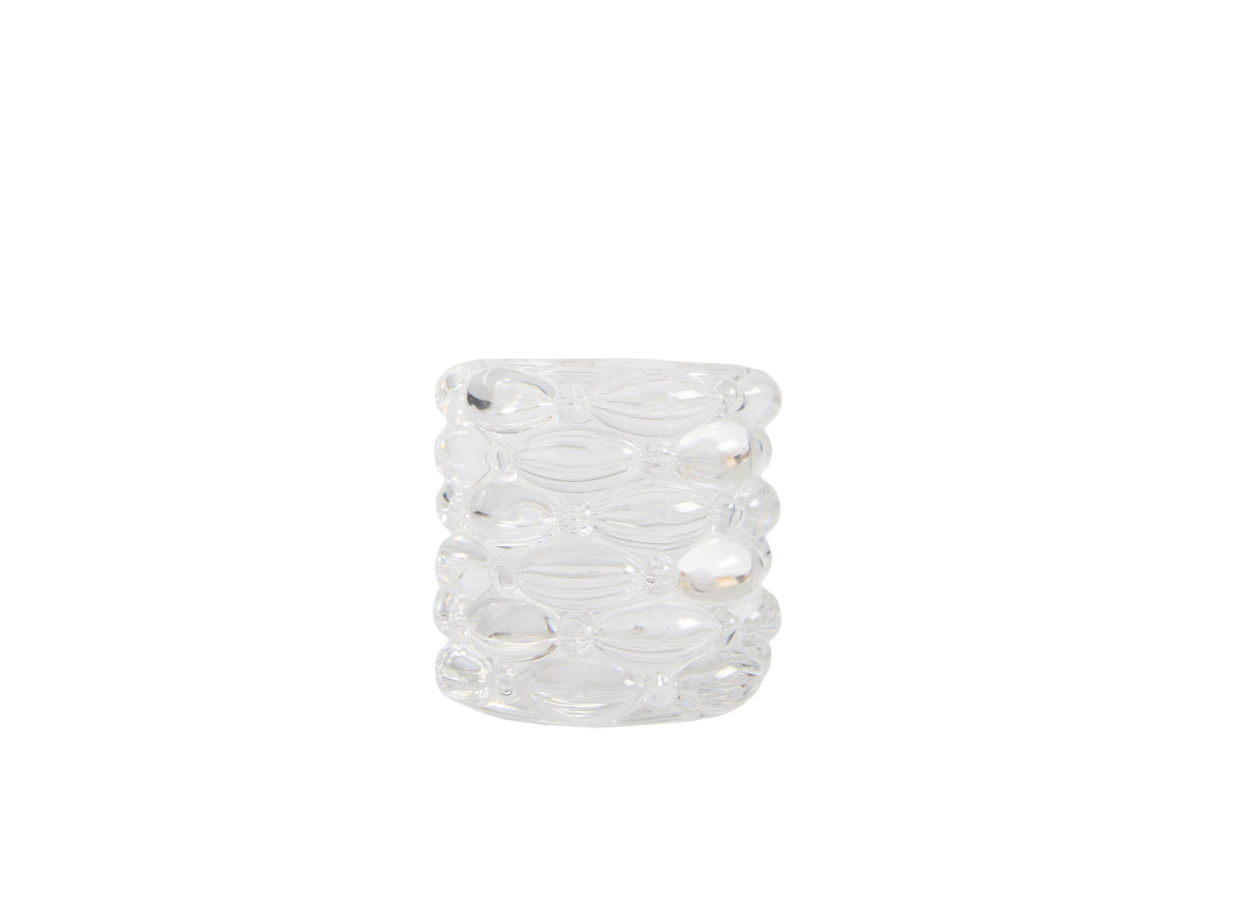 Plus Important - Photophore Wadley Ø9,5x9,5cm - verre - transparent