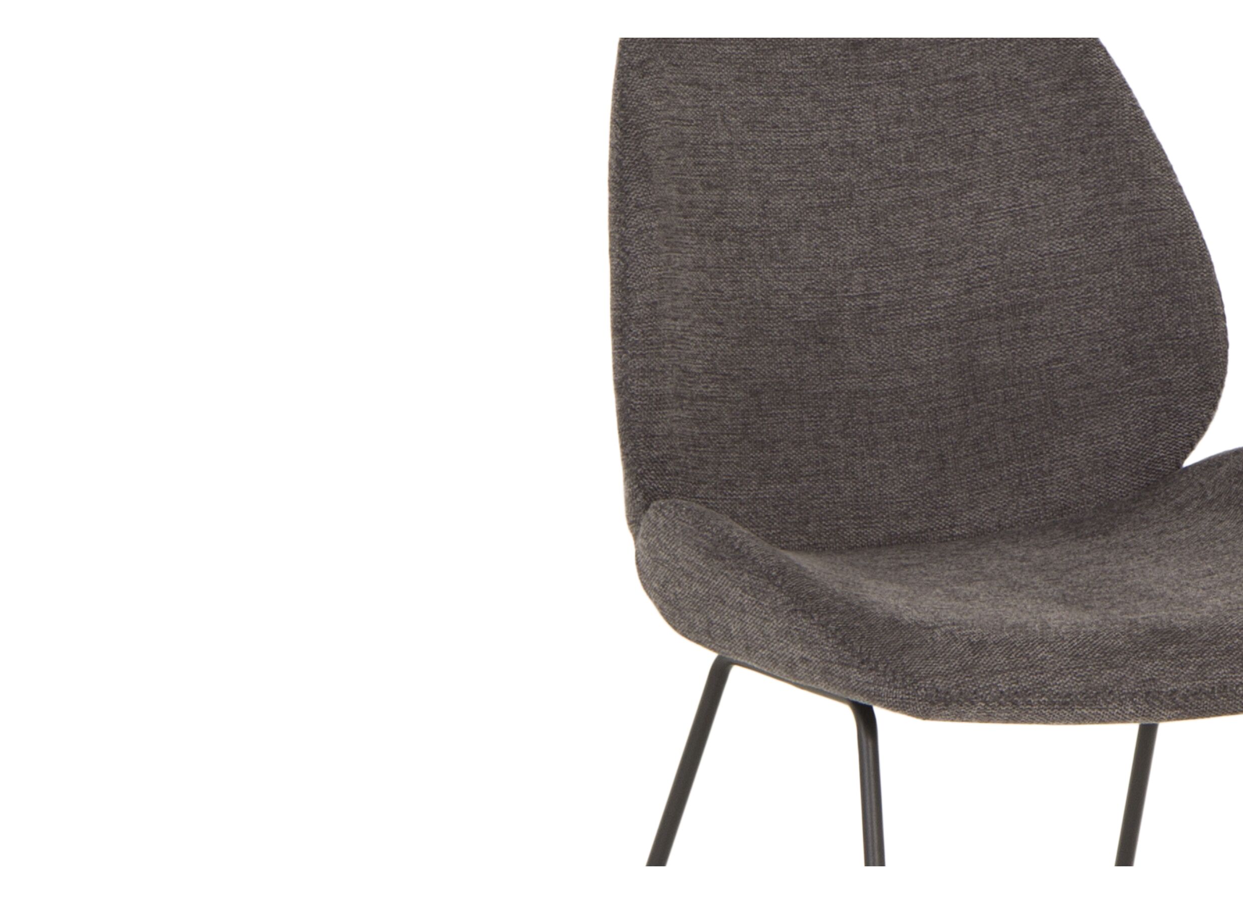 Chaise Patti 49x53x87cm - tissu - anthracite