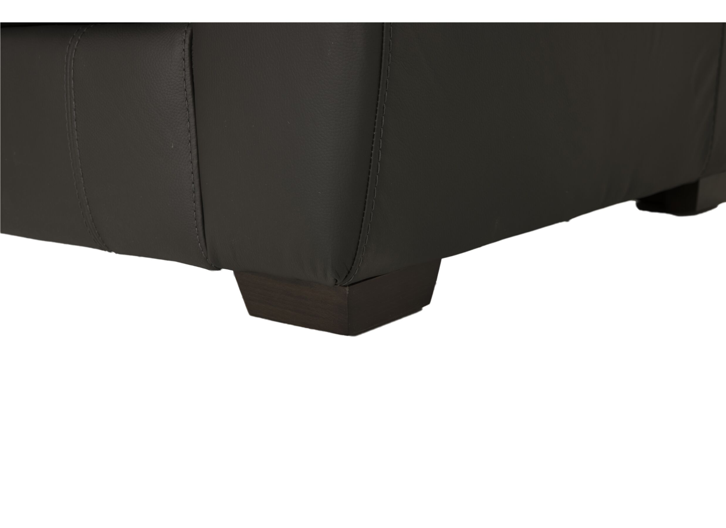 Detailfoto - Zetel Folk 2-zit - leder - antraciet