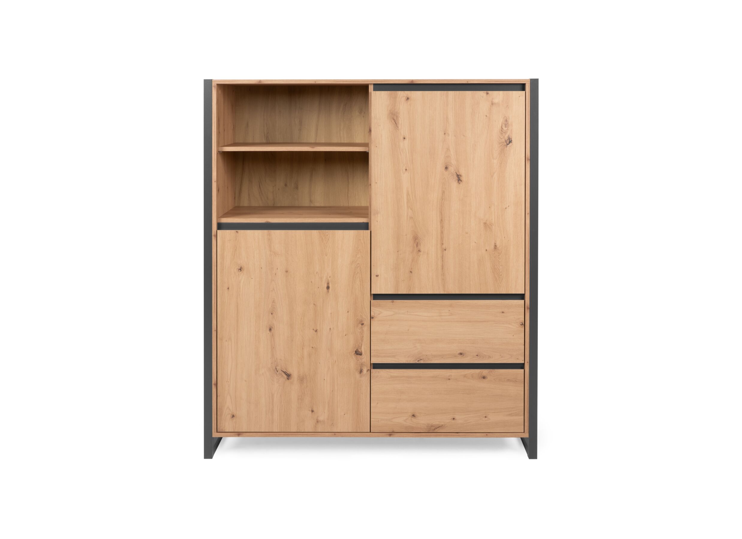 Buffet Denver 120cm - panneau de particules - chêne artisanal