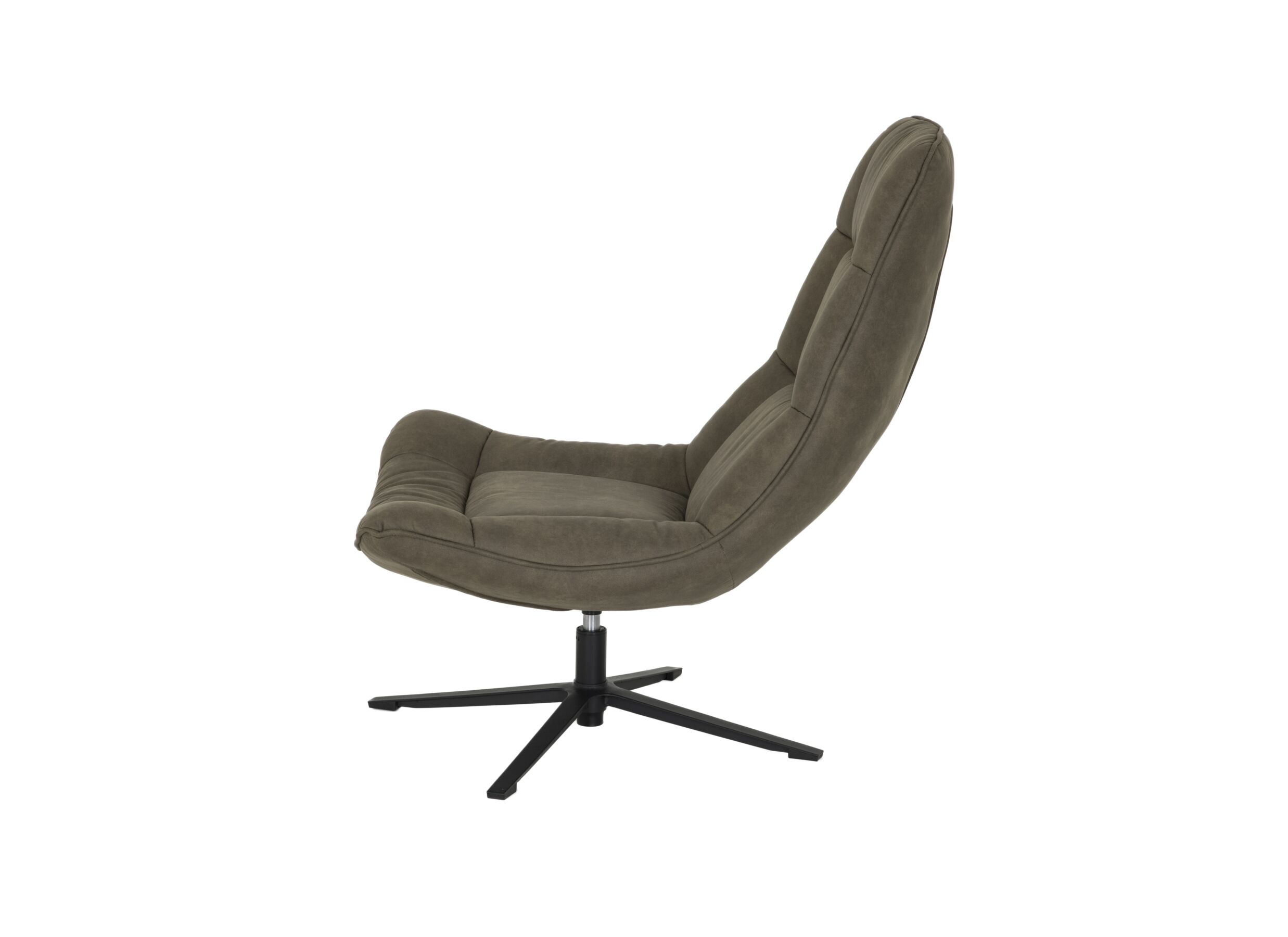 Fauteuil pivotant Slow 100x82x93cm - tissu - vert