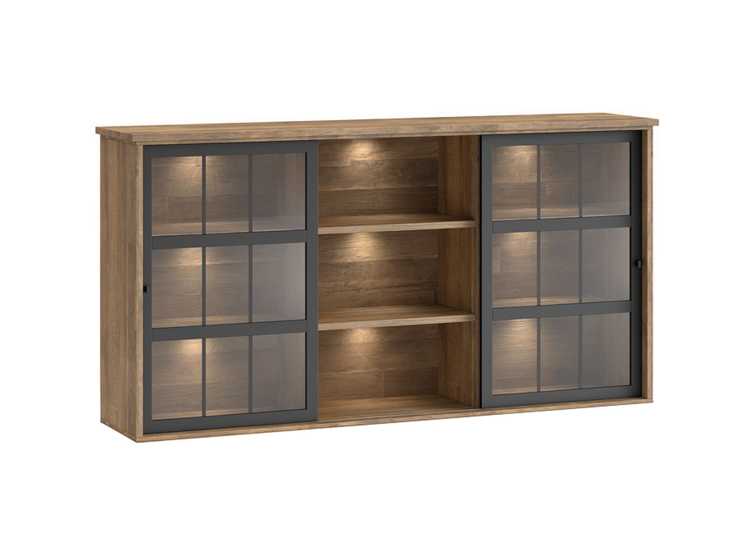 Hoofdfoto - Opzetstuk Patio 233cm - decor - old teak & zwart