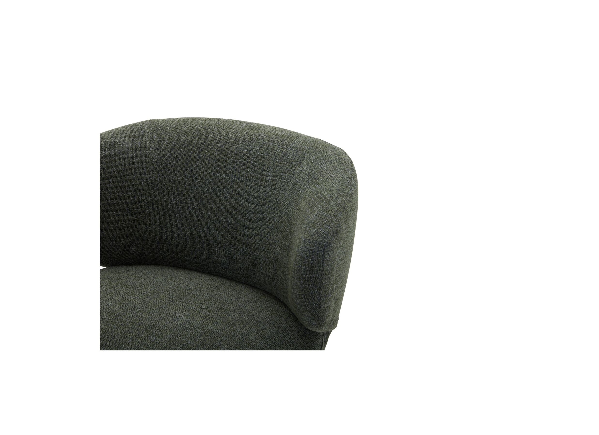 Detailfoto - Draaifauteuil 80x81x70cm - katoen - chacha groen