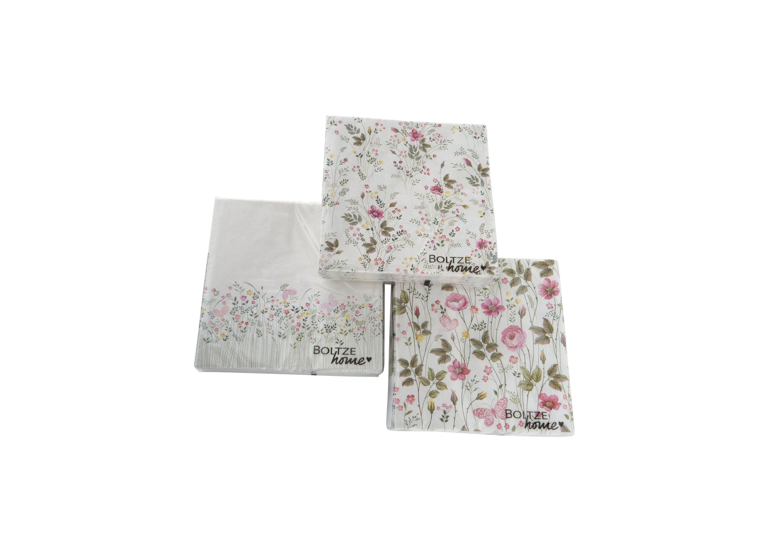 Serviette Rosalie 17x17cm multicolore 20 pièces - Serviette Rosalie 17x17cm multicolore 20 pièces