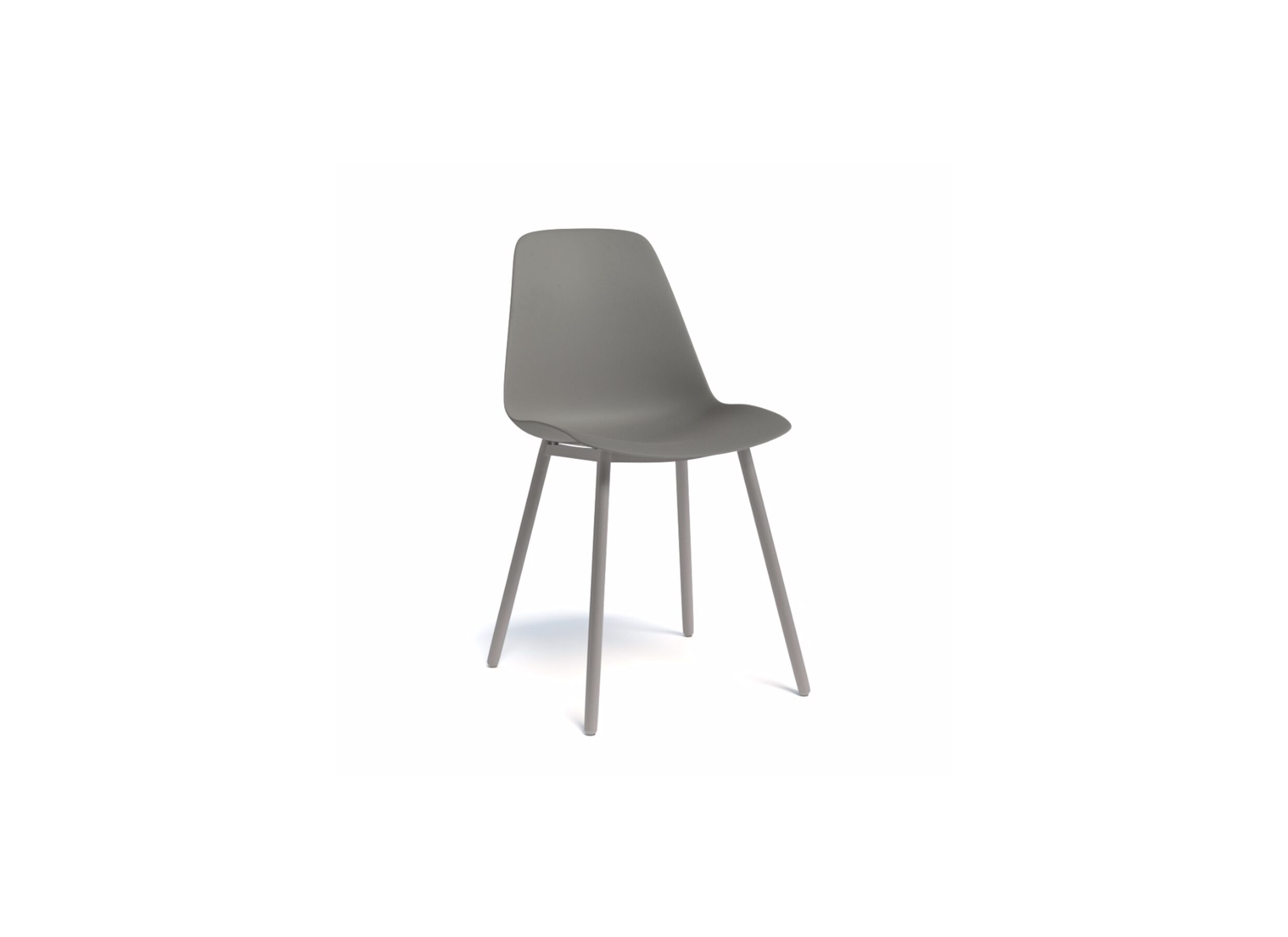 Kuipstoel Claudio 44x53,5x80,5cm - staal/polypropyleen - donkergrijs