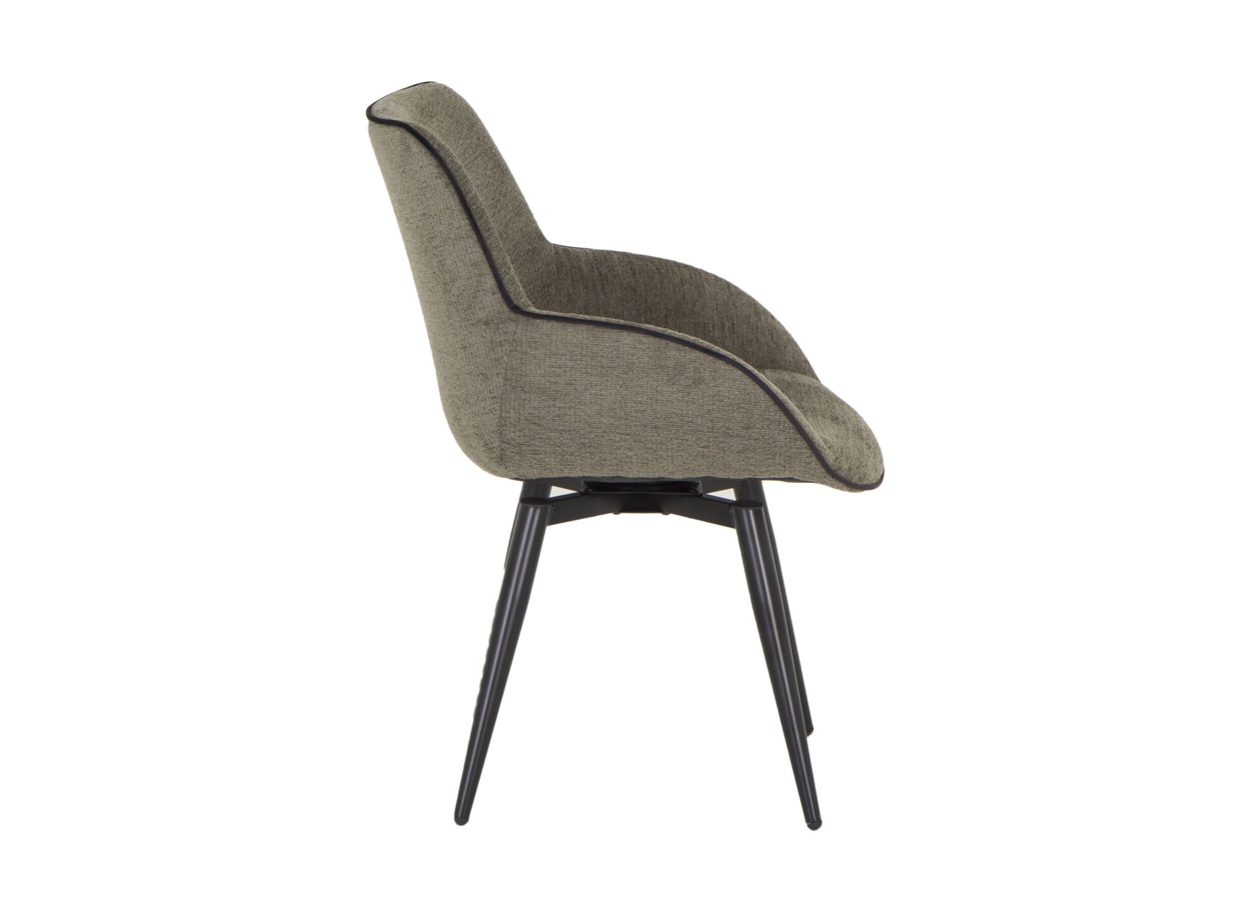 Chaise coque Brentano 62,5x57x84cm - fibre polyester - vert