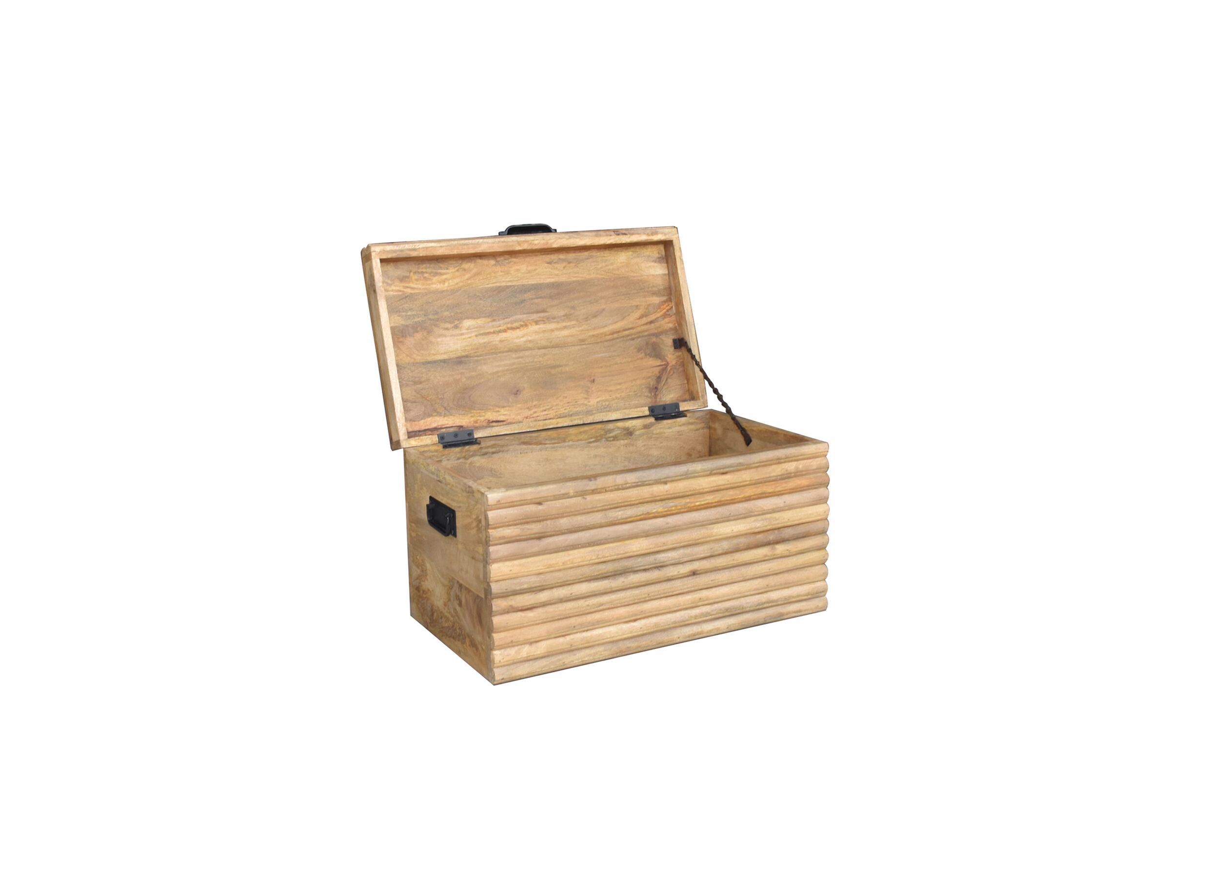 Coffre Soma 70x40x40cm - mangue massif - naturel