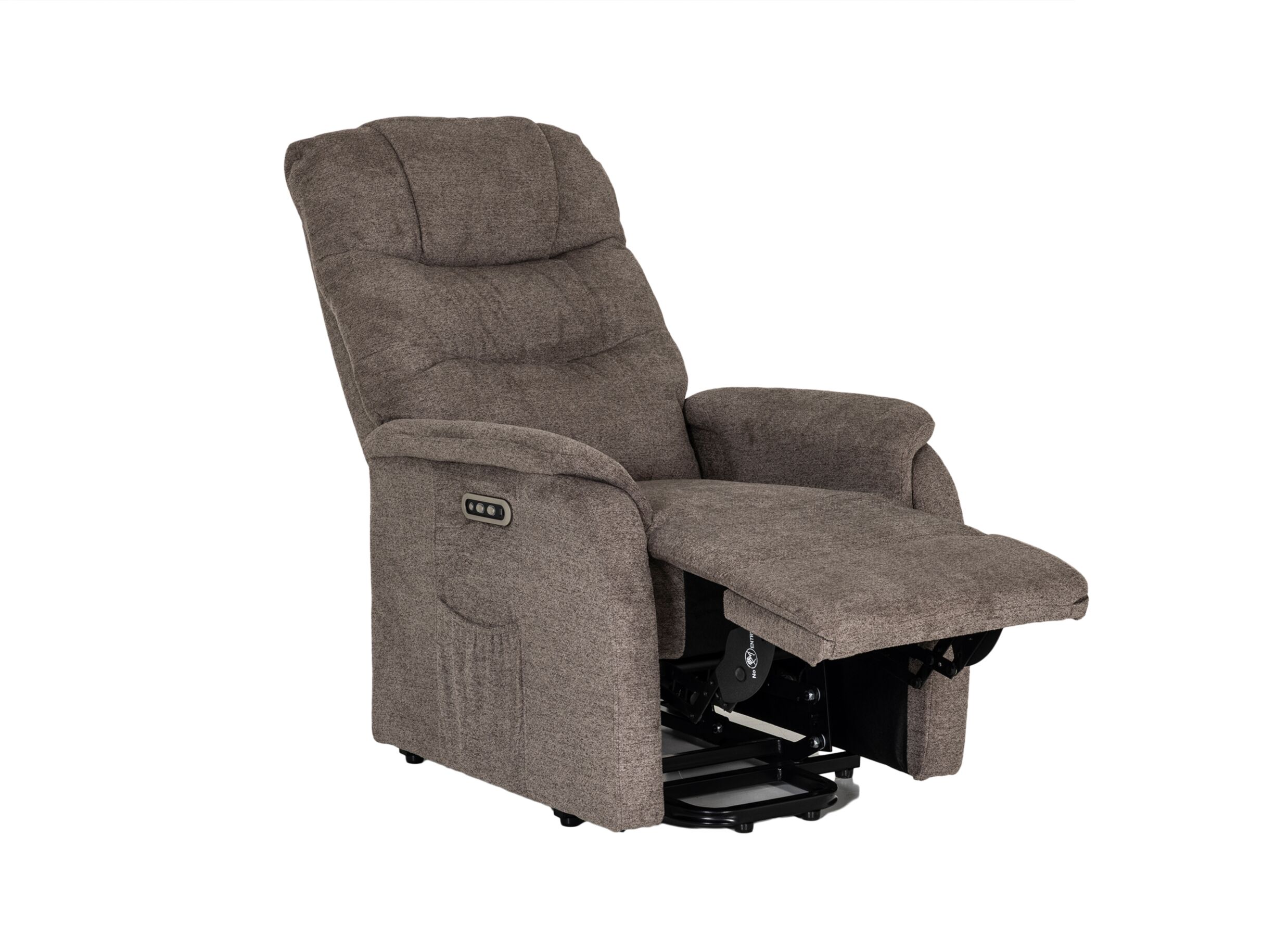 Aperçu - Fauteuil relax Estate électrique - tissu - taupe