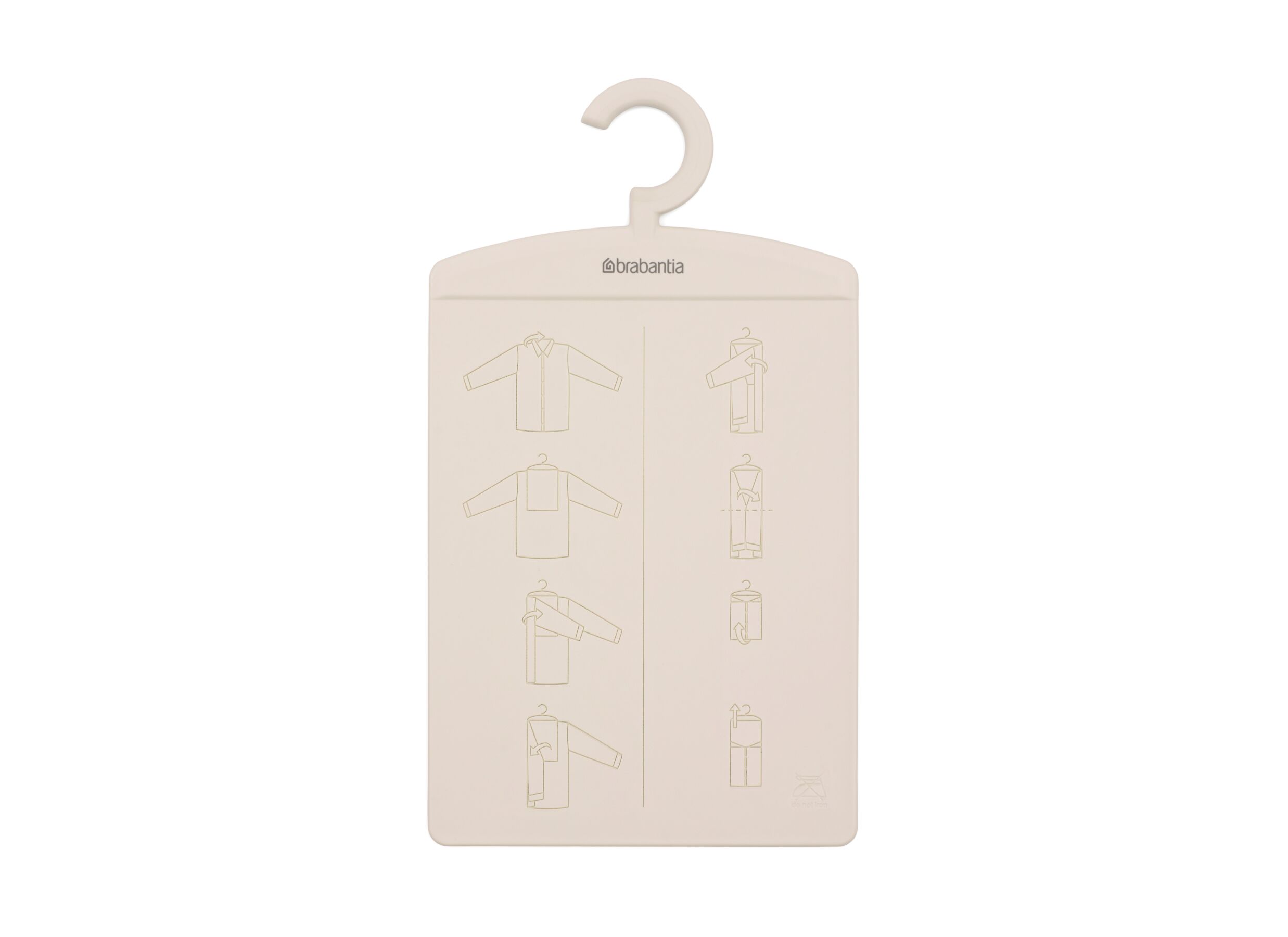 Overzichtsfoto - Vouwplank Brabantia 38,2x21,3cm - kunststof - soft beige